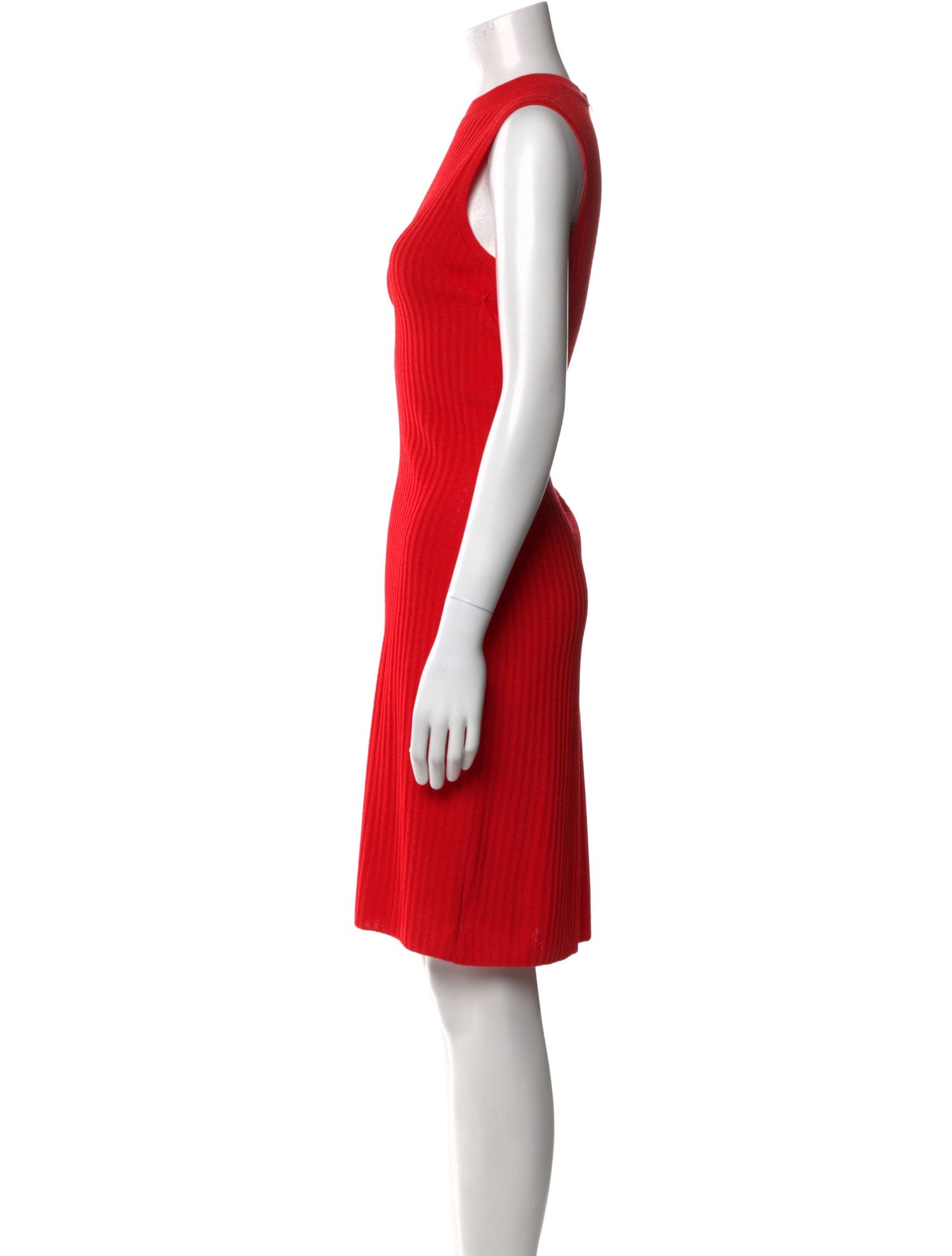 St. John Crew Neck Knee-Length Dress