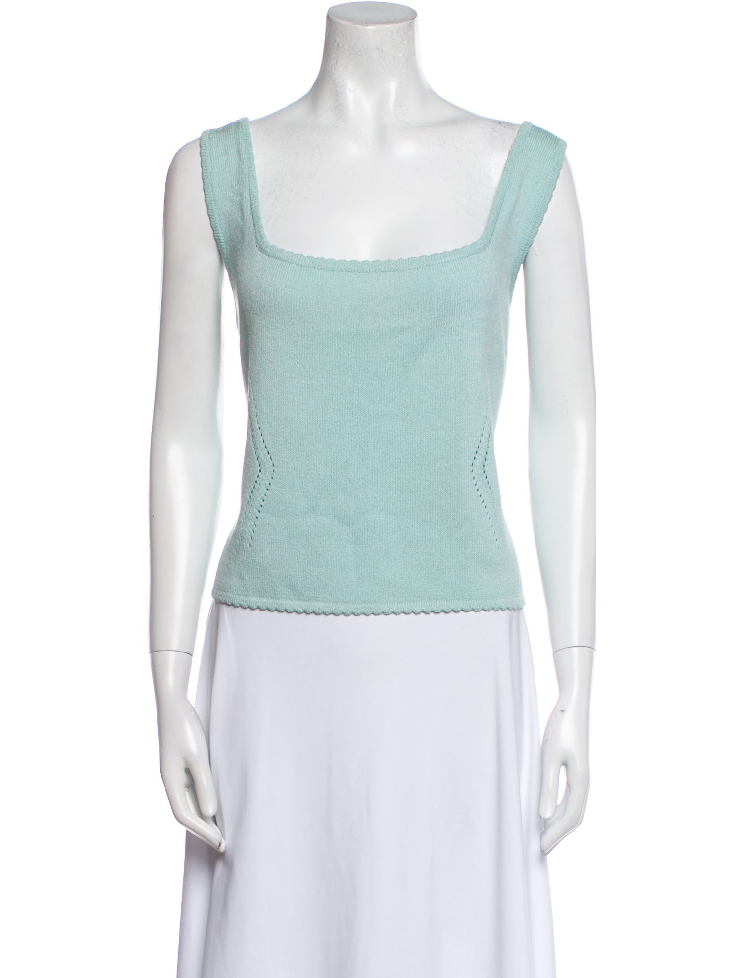 St. John Square Neckline Sweater