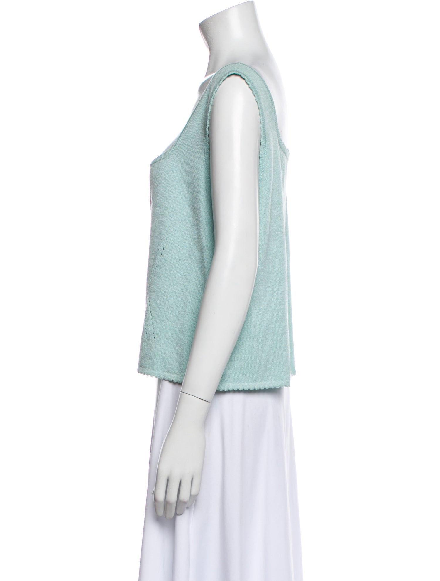 St. John Square Neckline Sweater