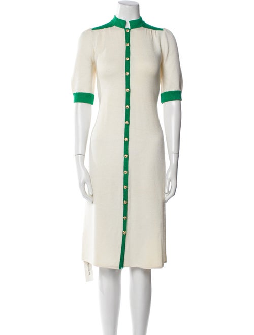 St. John Crew Neck Knee-Length Dress