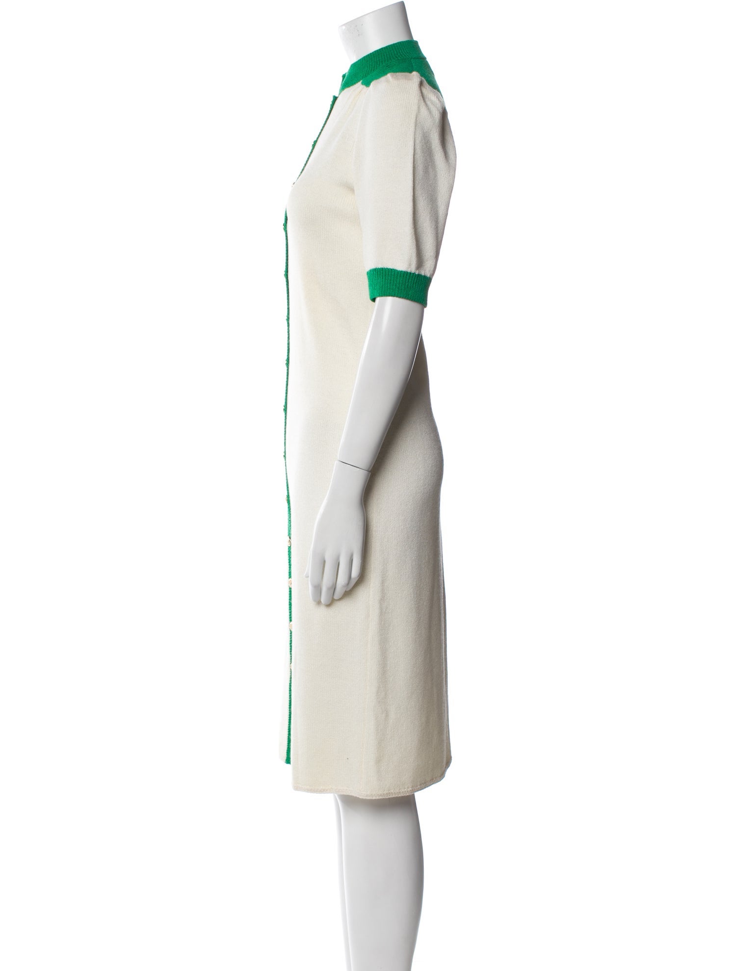 St. John Crew Neck Knee-Length Dress