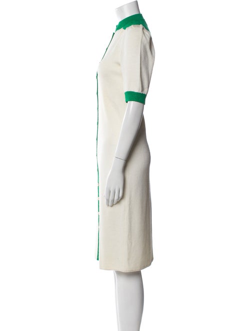 St. John Crew Neck Knee-Length Dress