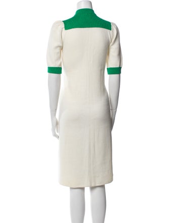 St. John Crew Neck Knee-Length Dress