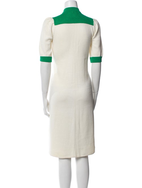 St. John Crew Neck Knee-Length Dress