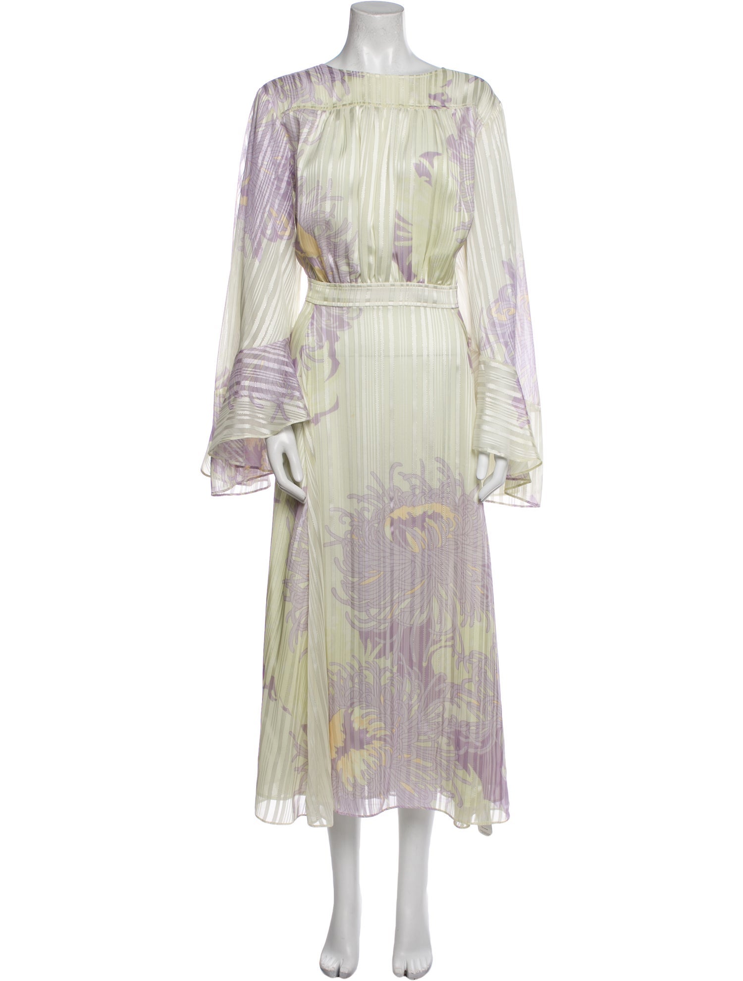 St. John Printed Long Dress