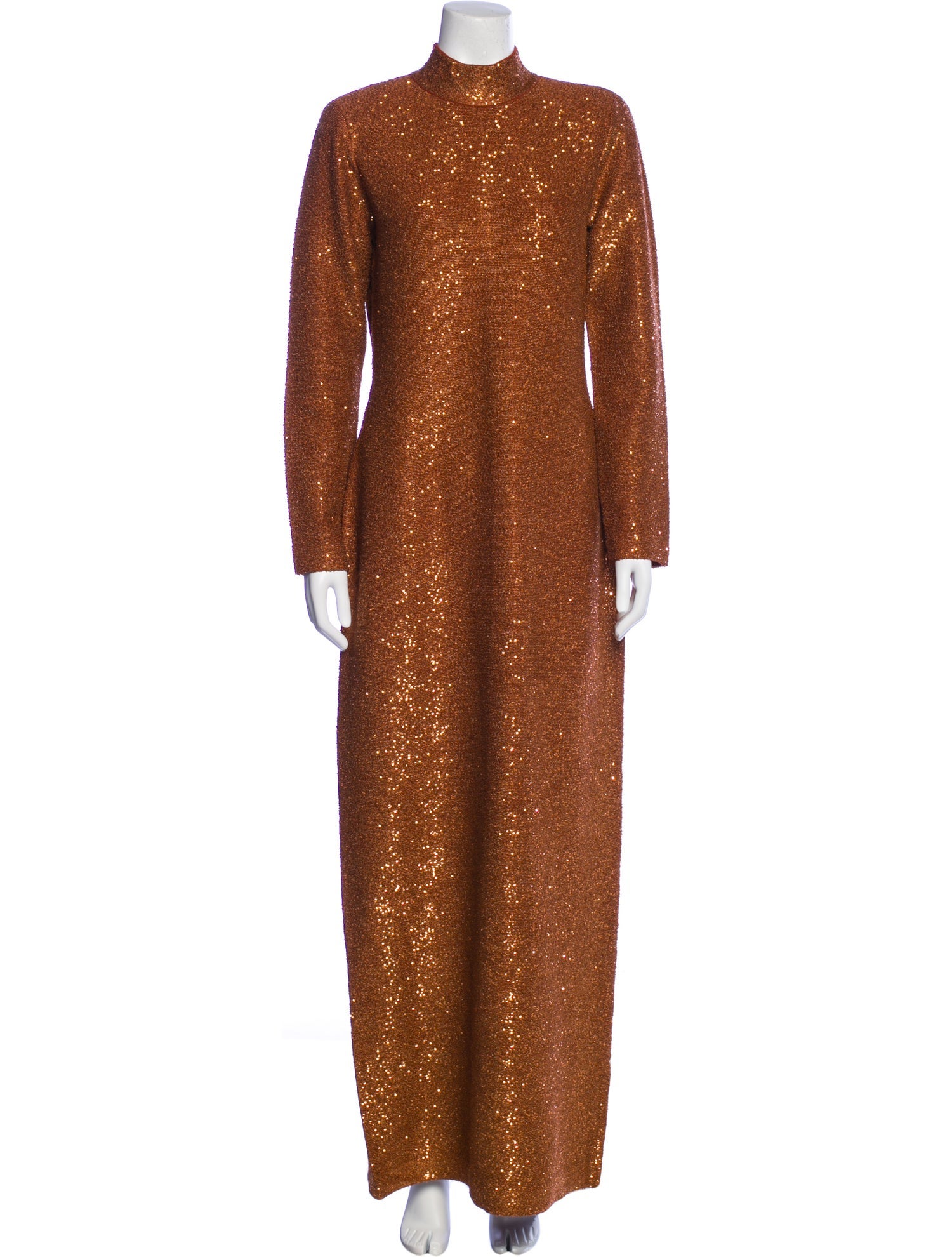 St. John Mock Neck Long Dress w/ Tags