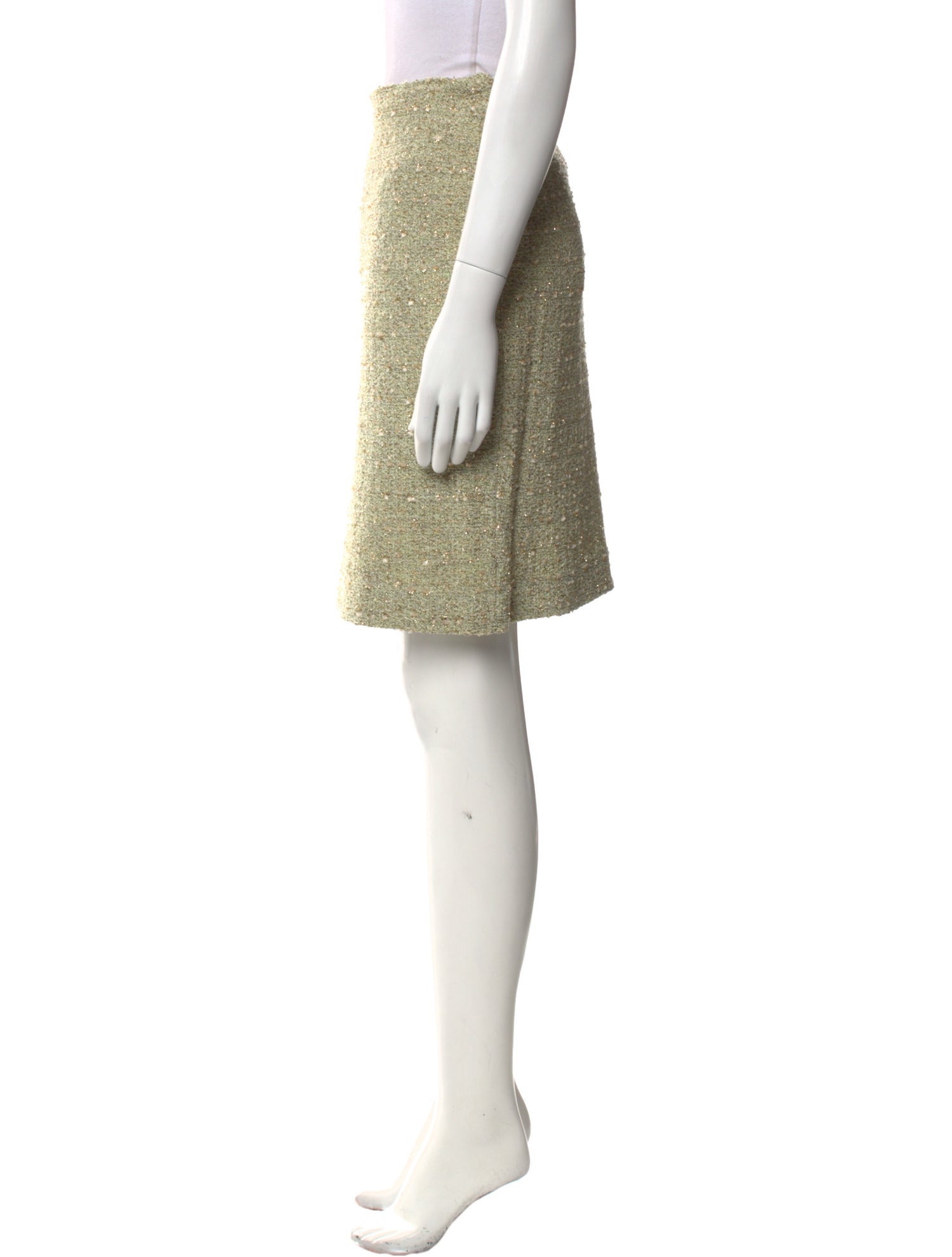 St. John Tweed Knee-Length Skirt