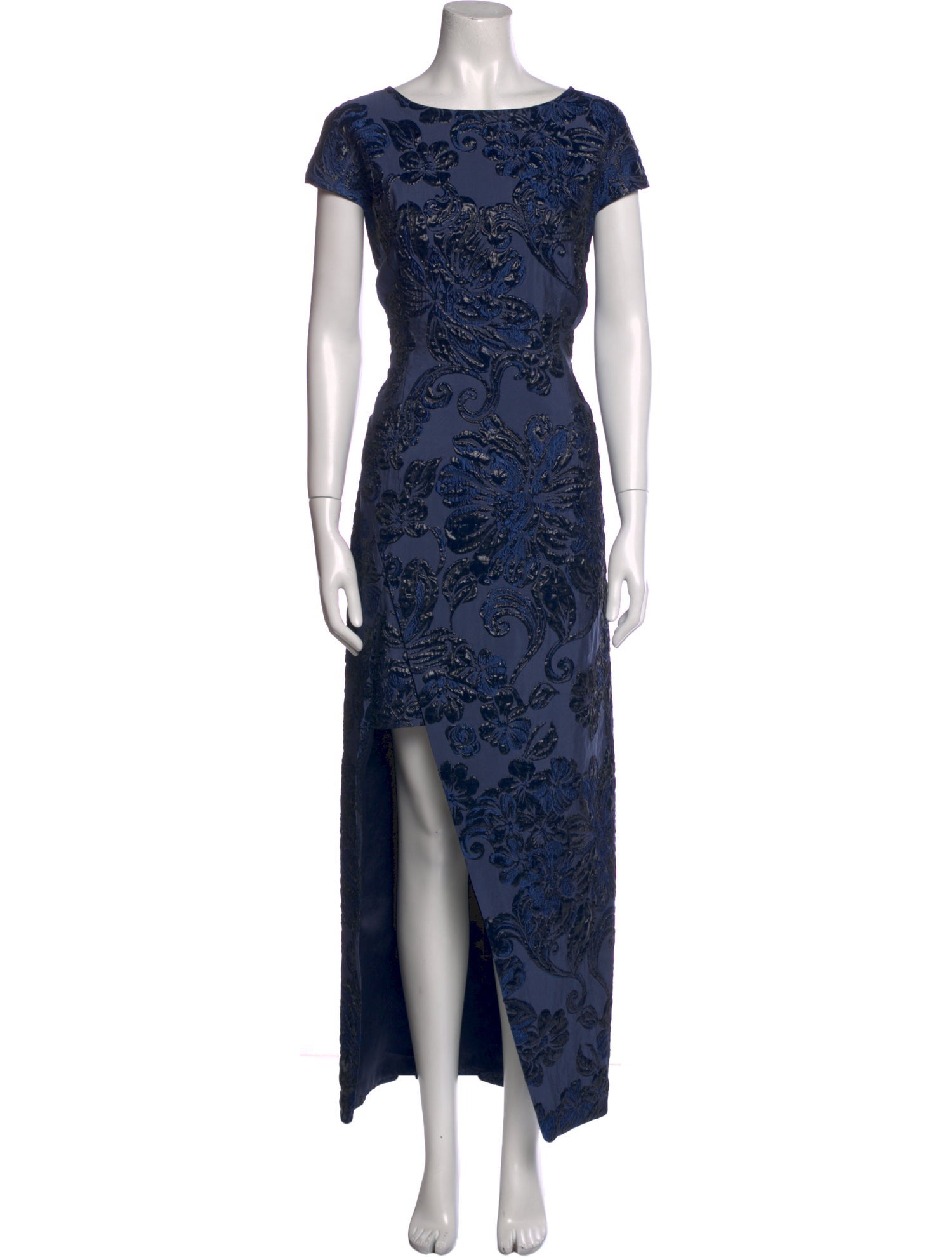 St. John Floral Print Long Dress