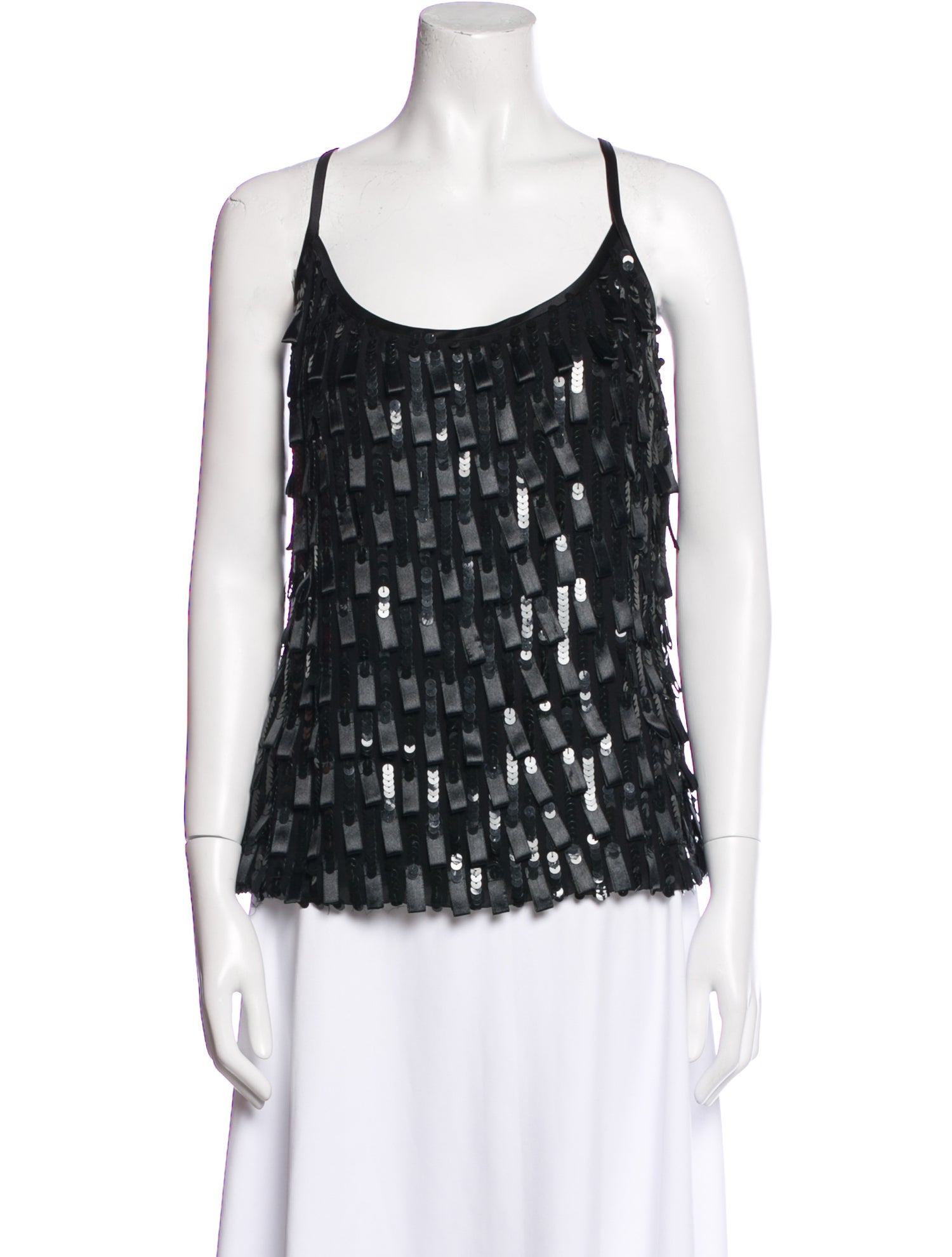 St. John Silk Scoop Neck Top