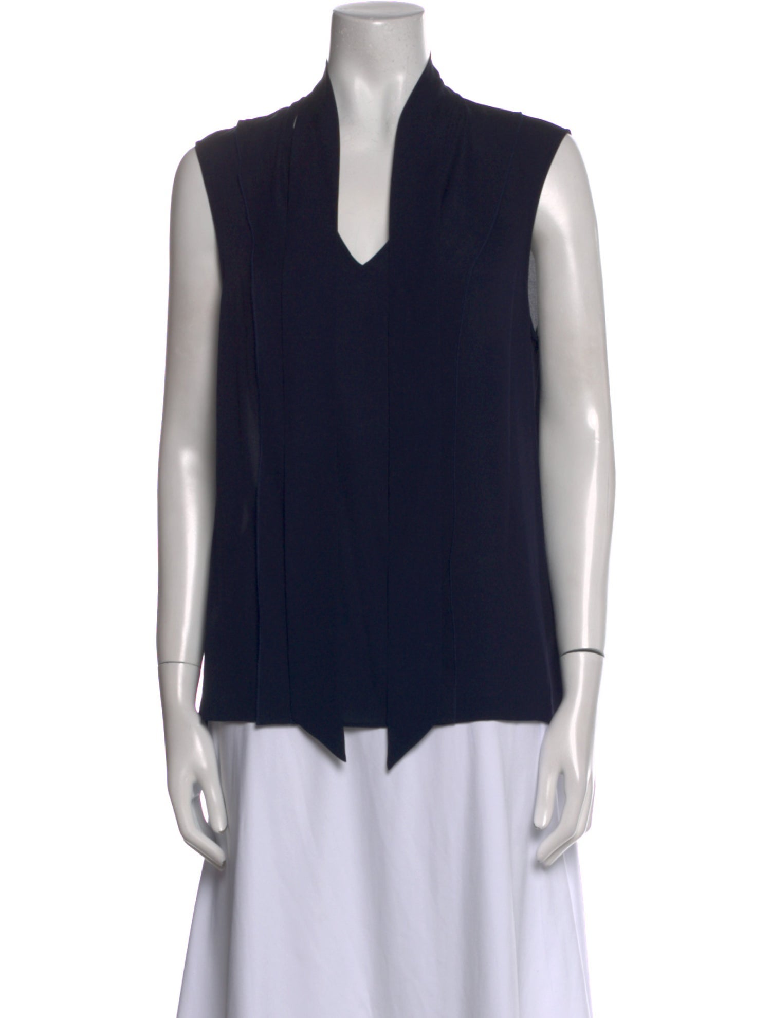 St. John Silk V-Neck Blouse w/ Tags