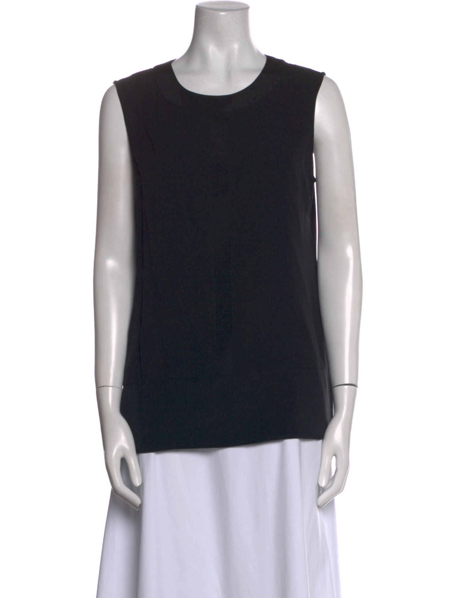 St. John Silk Scoop Neck Top