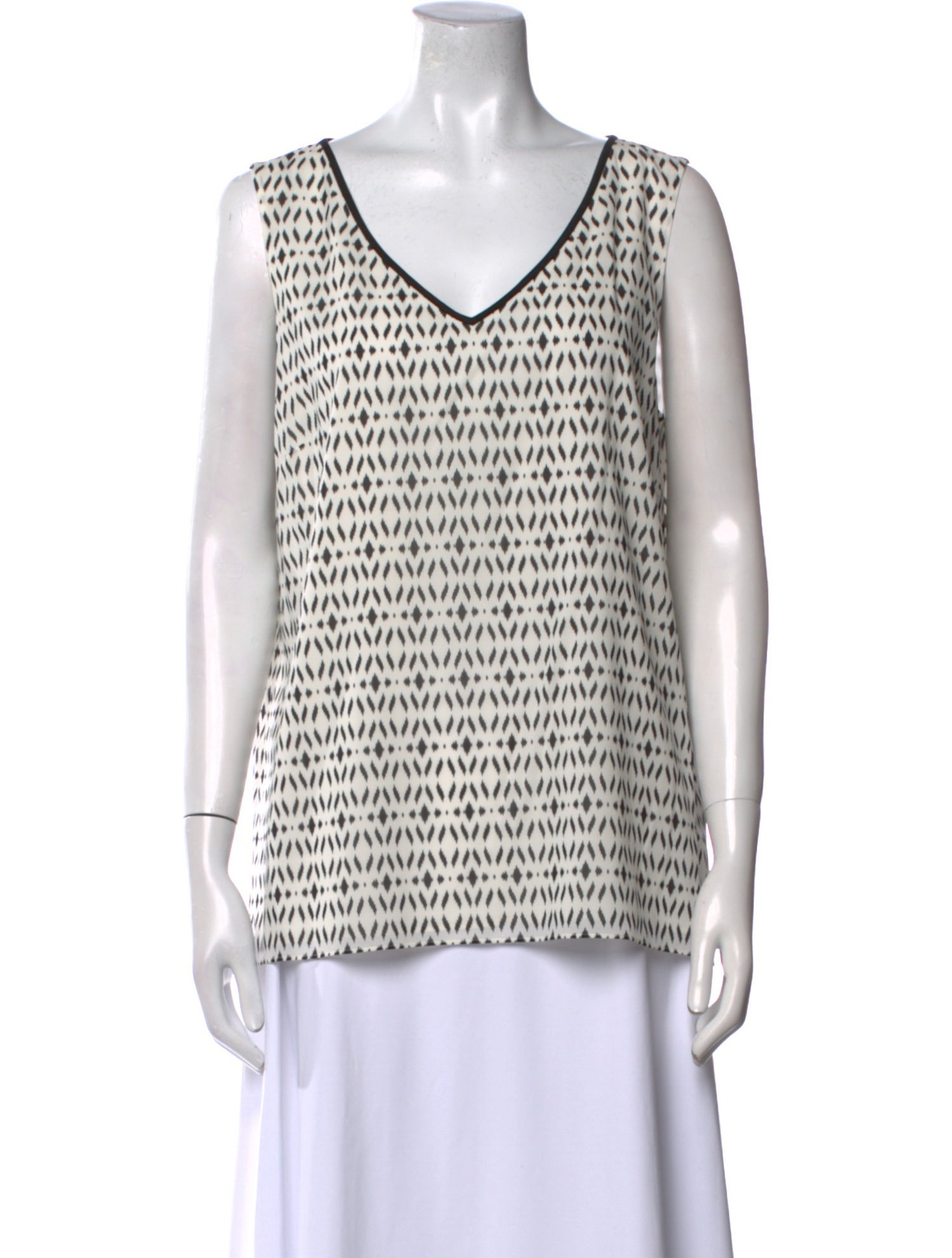 St. John Silk Printed Blouse