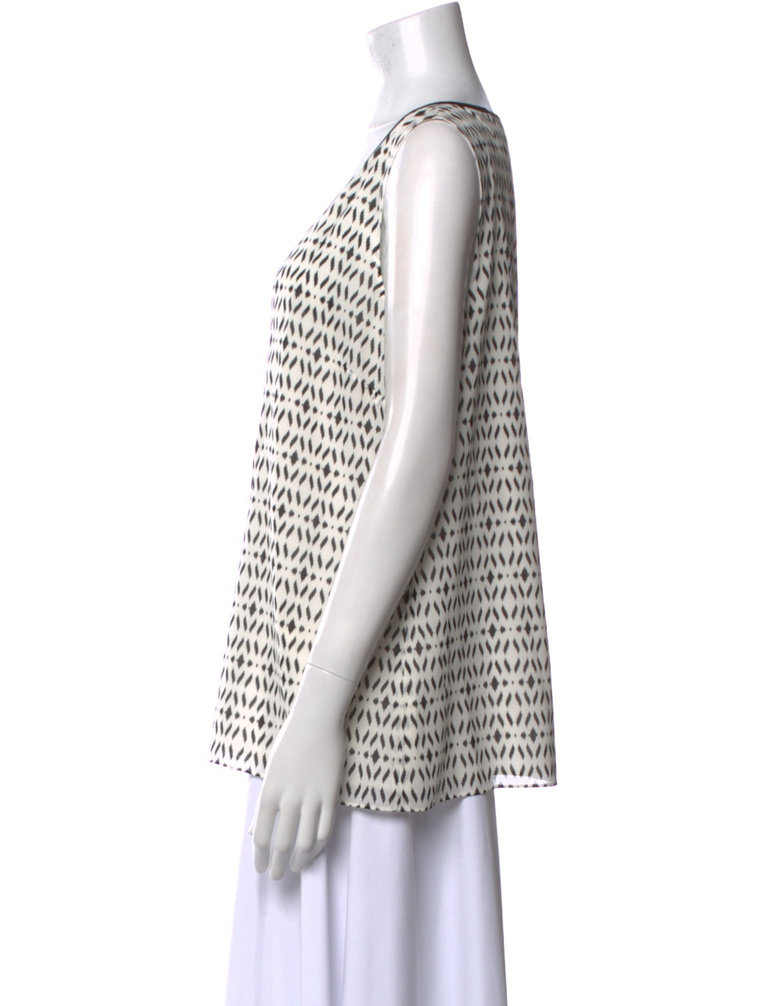 St. John Silk Printed Blouse