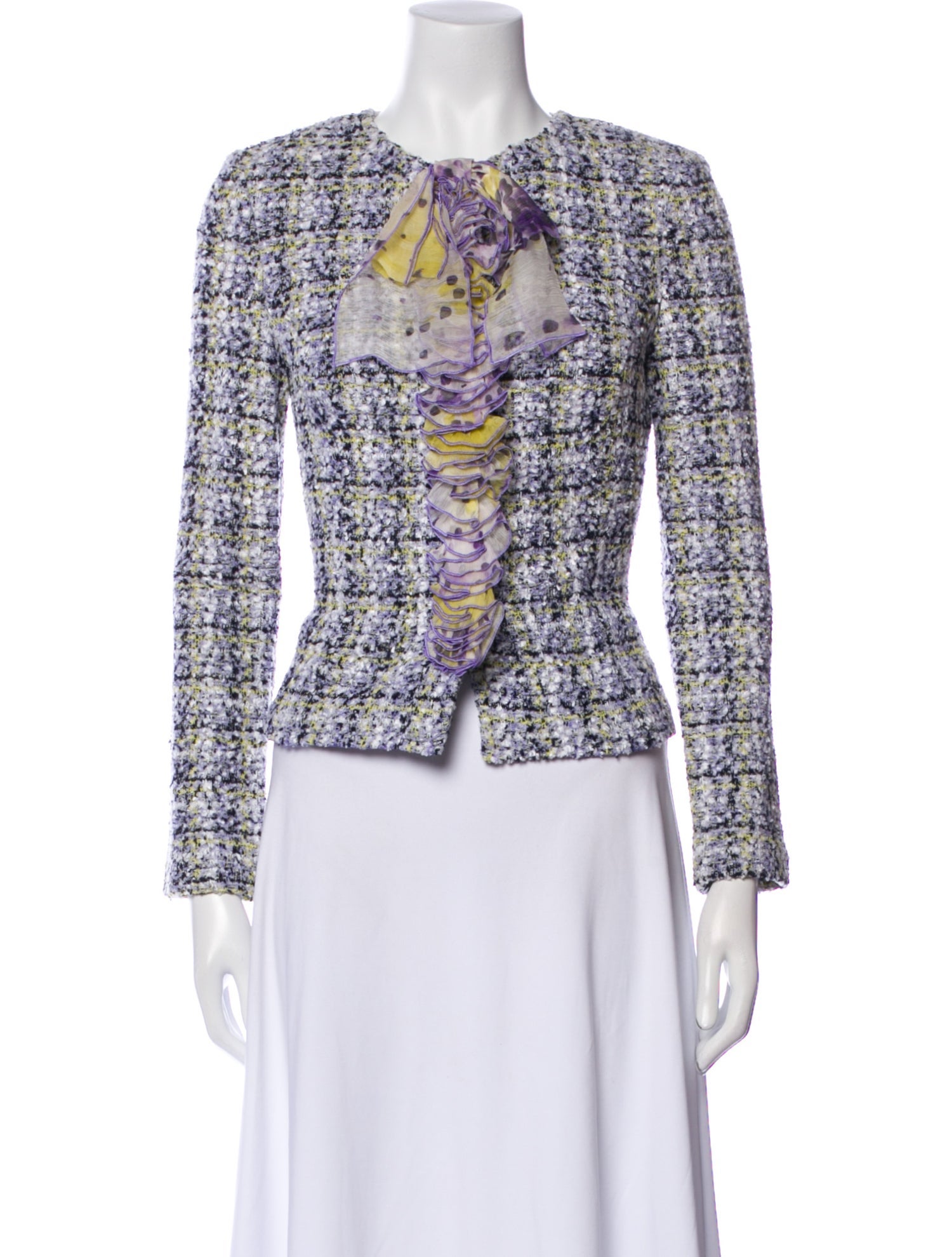 St. John Tweed Pattern Evening Jacket