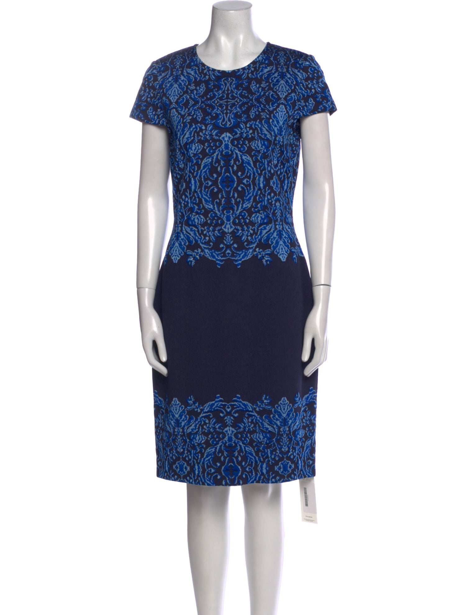 St. John Printed Knee-Length Dress