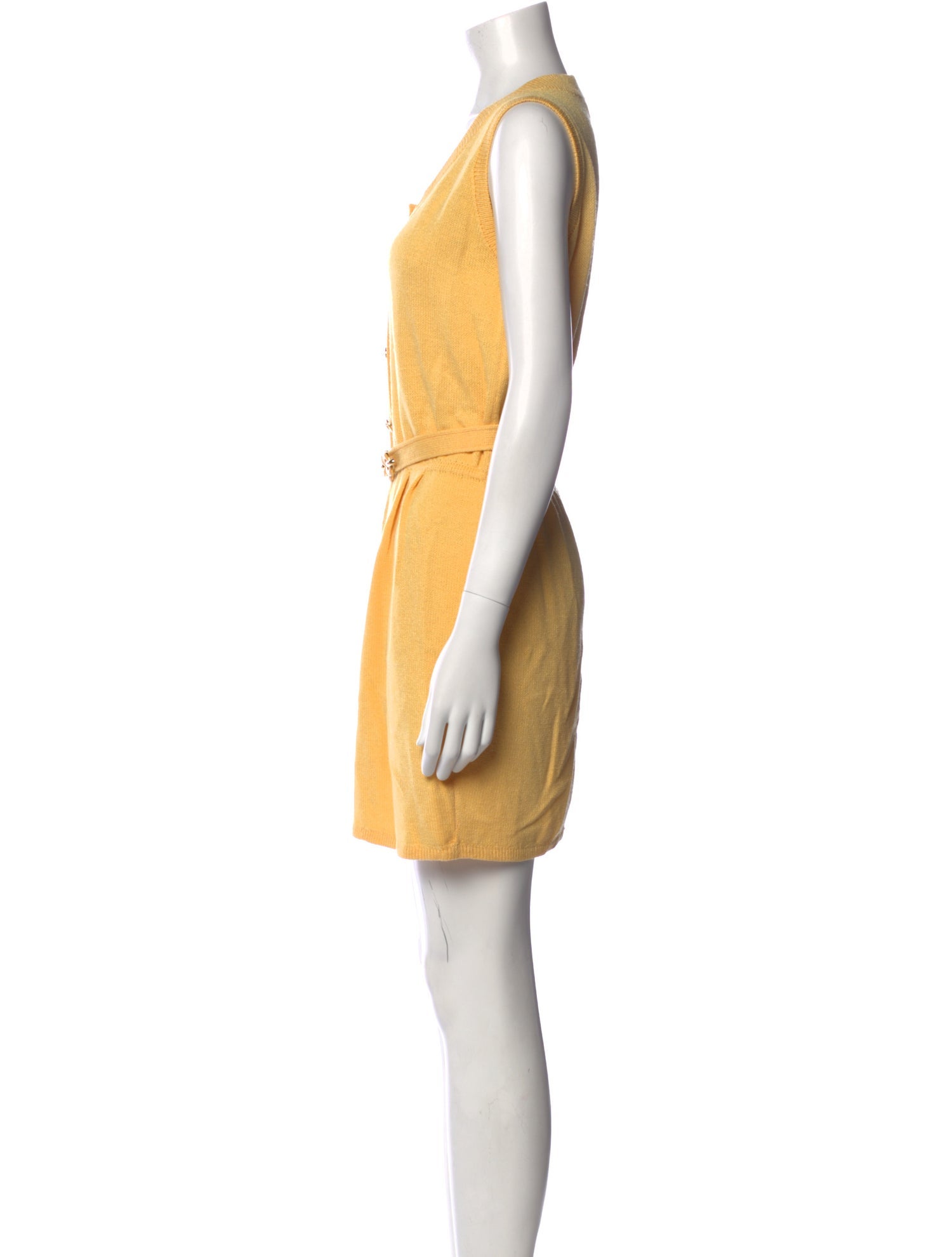 St. John Scoop Neck Mini Dress