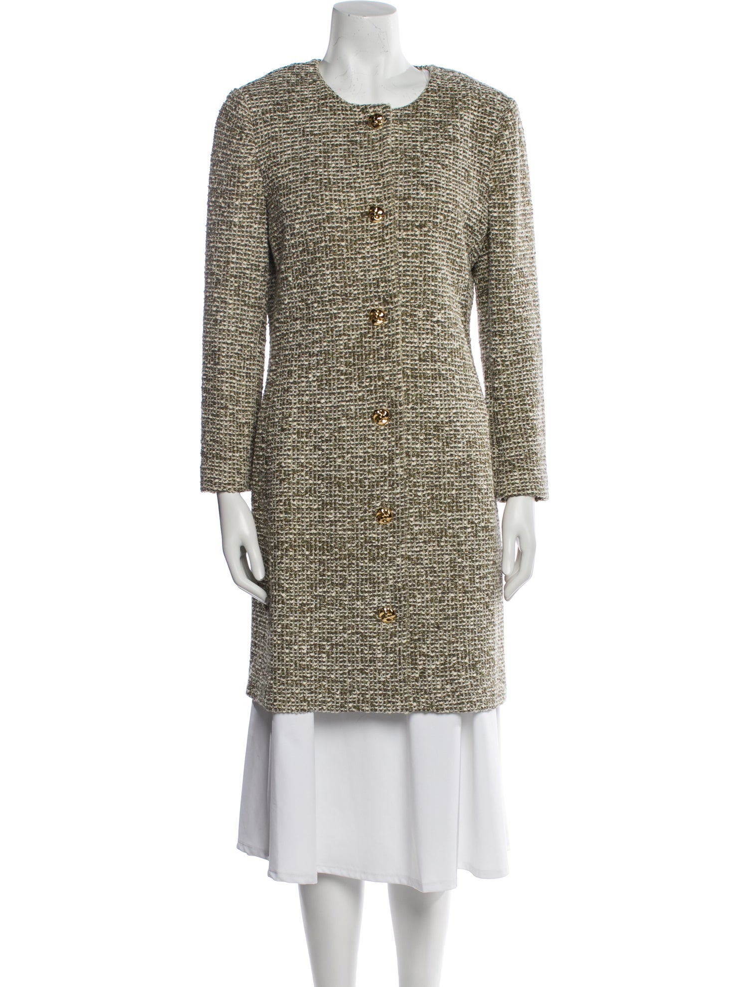 St. John Tweed Pattern Coat
