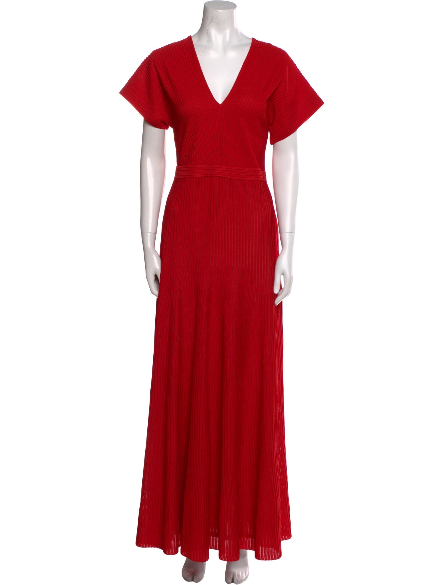 St. John V-Neck Long Dress w/ Tags