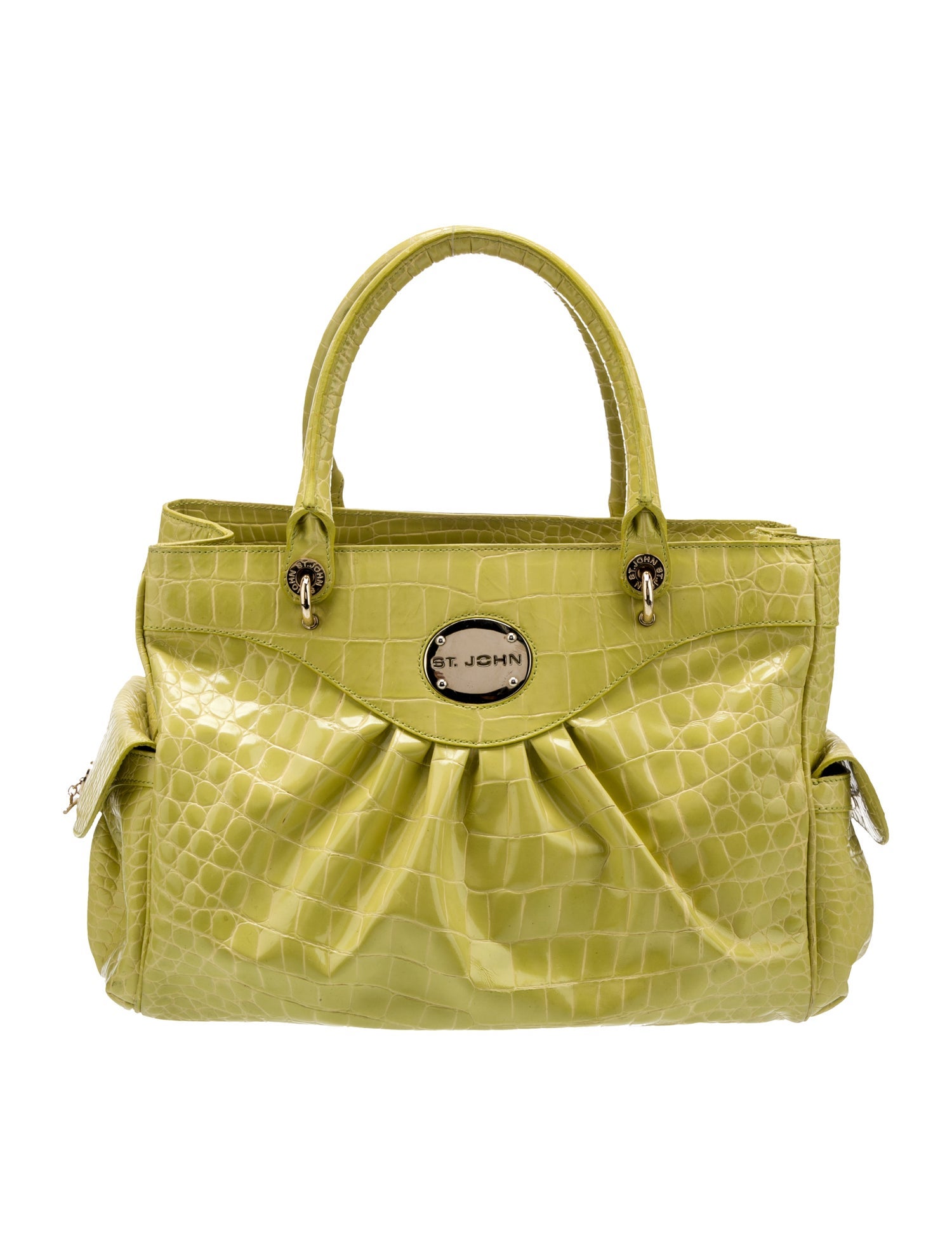 St. John Leather Top Handle Bag