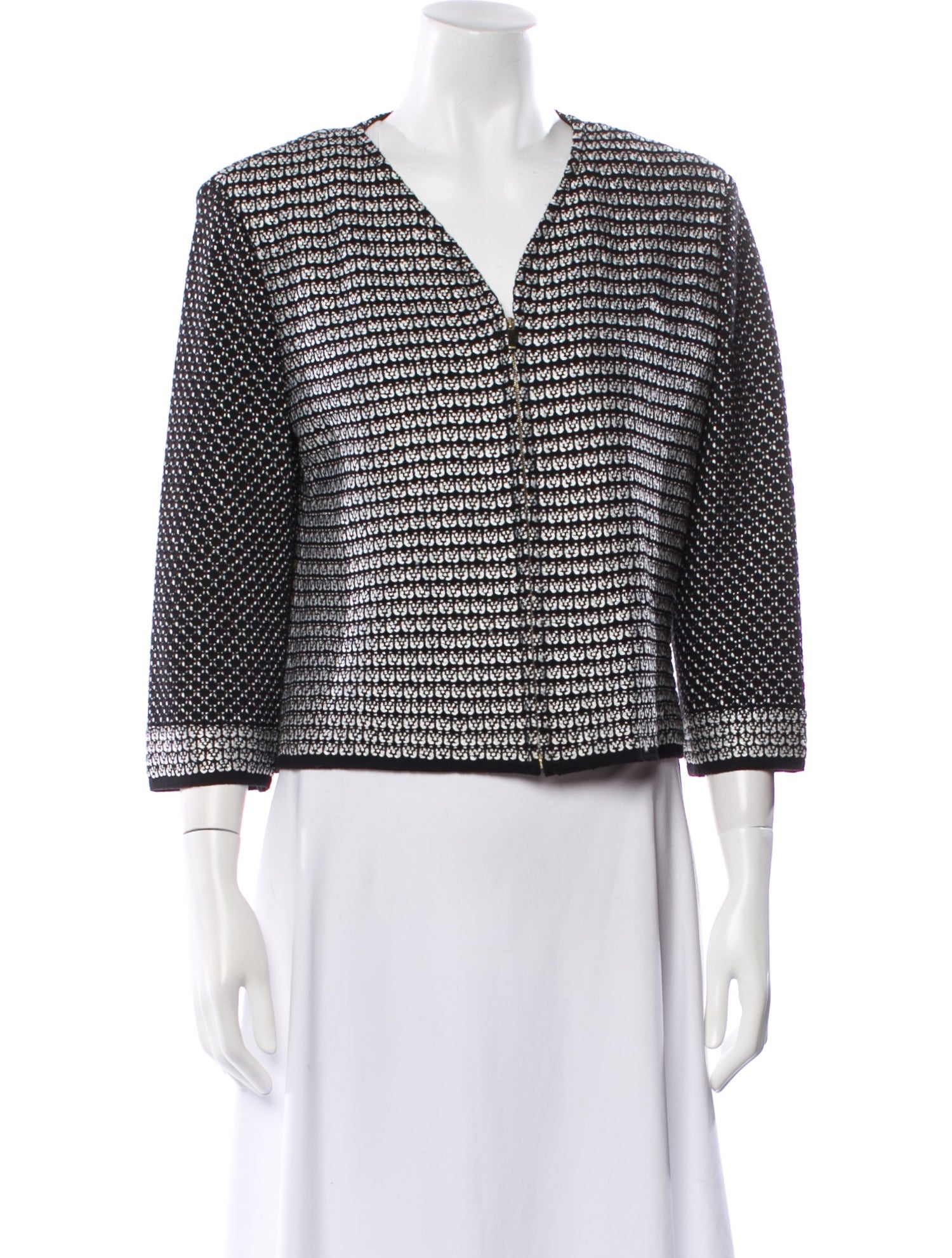 St. John Wool Printed Jacket