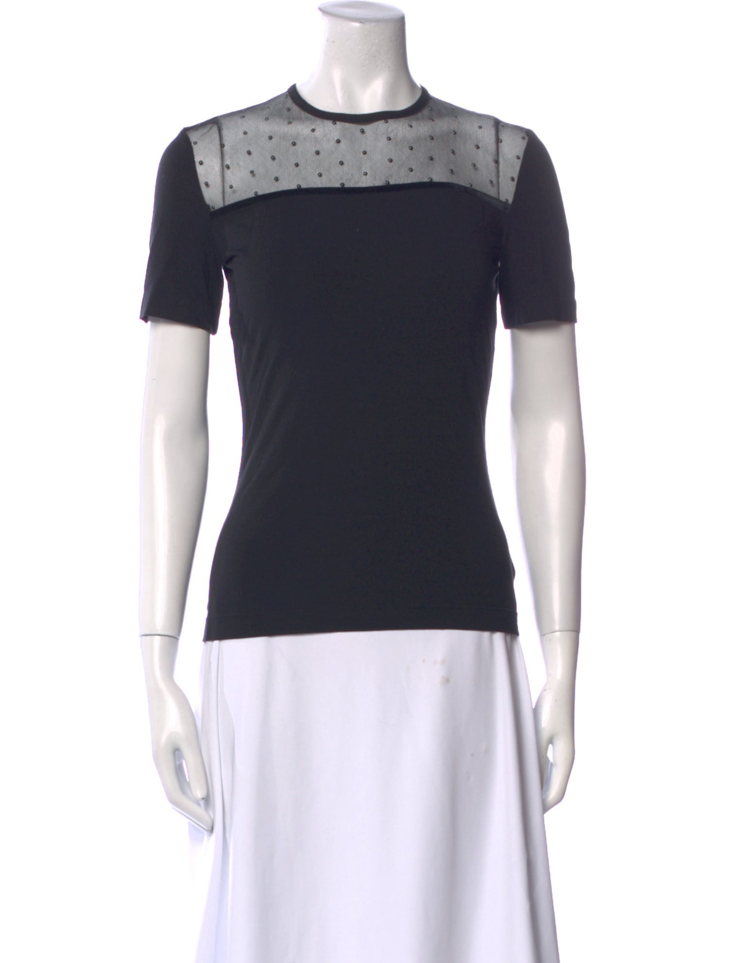 St. John Couture Crew Neck Short Sleeve T-Shirt