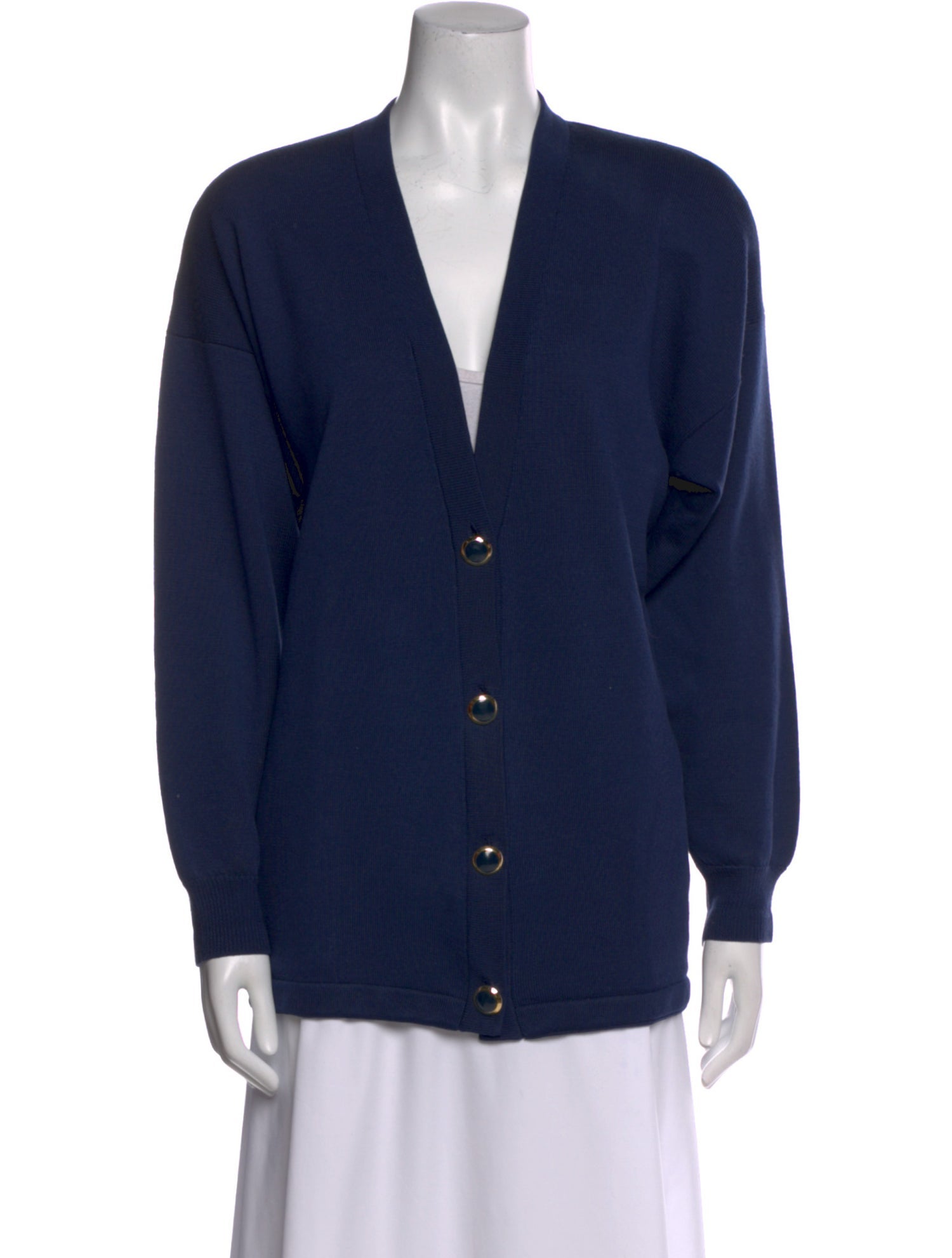 St. John Wool V-Neck Sweater