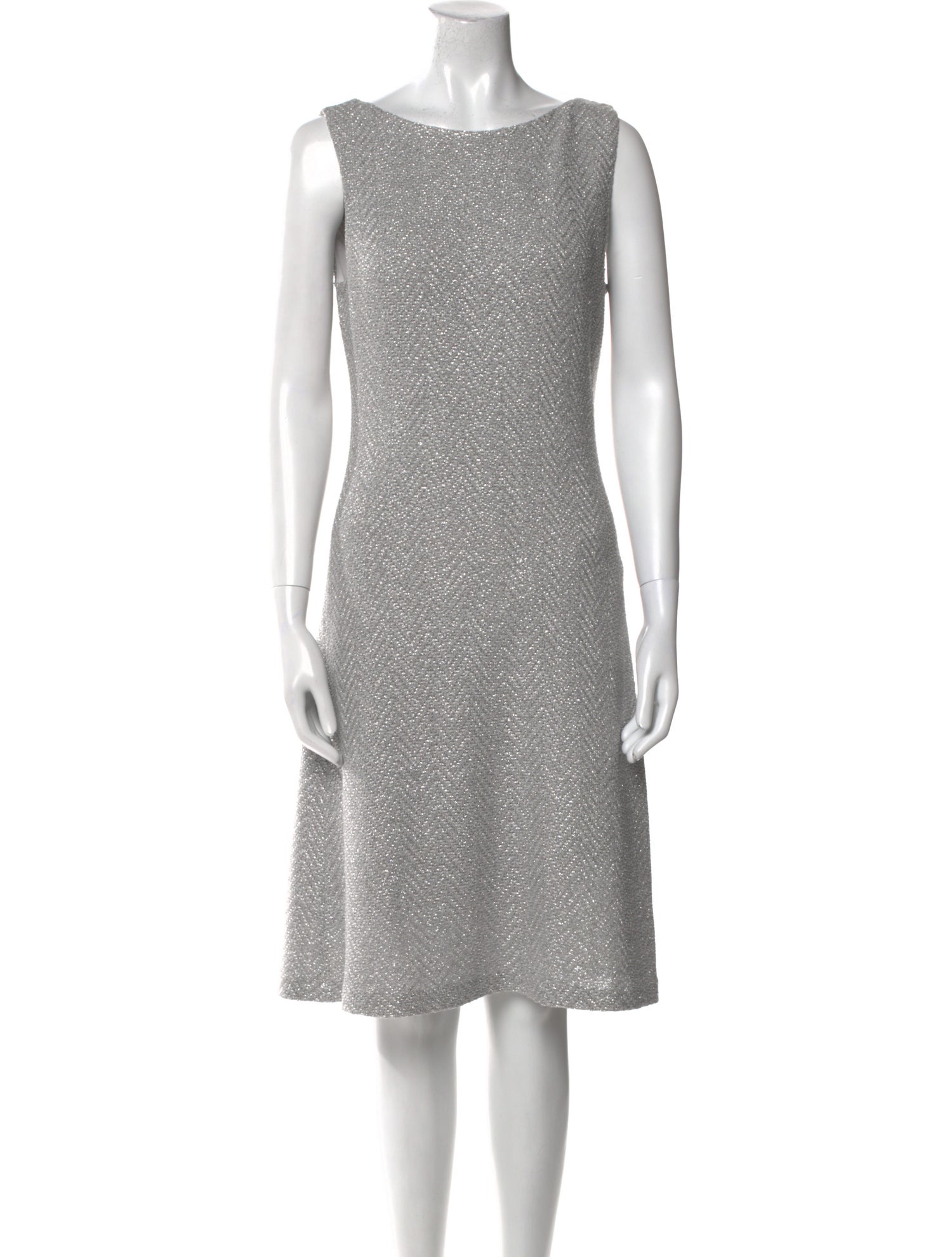 St. John Bateau Neckline Knee-Length Dress w/ Tags