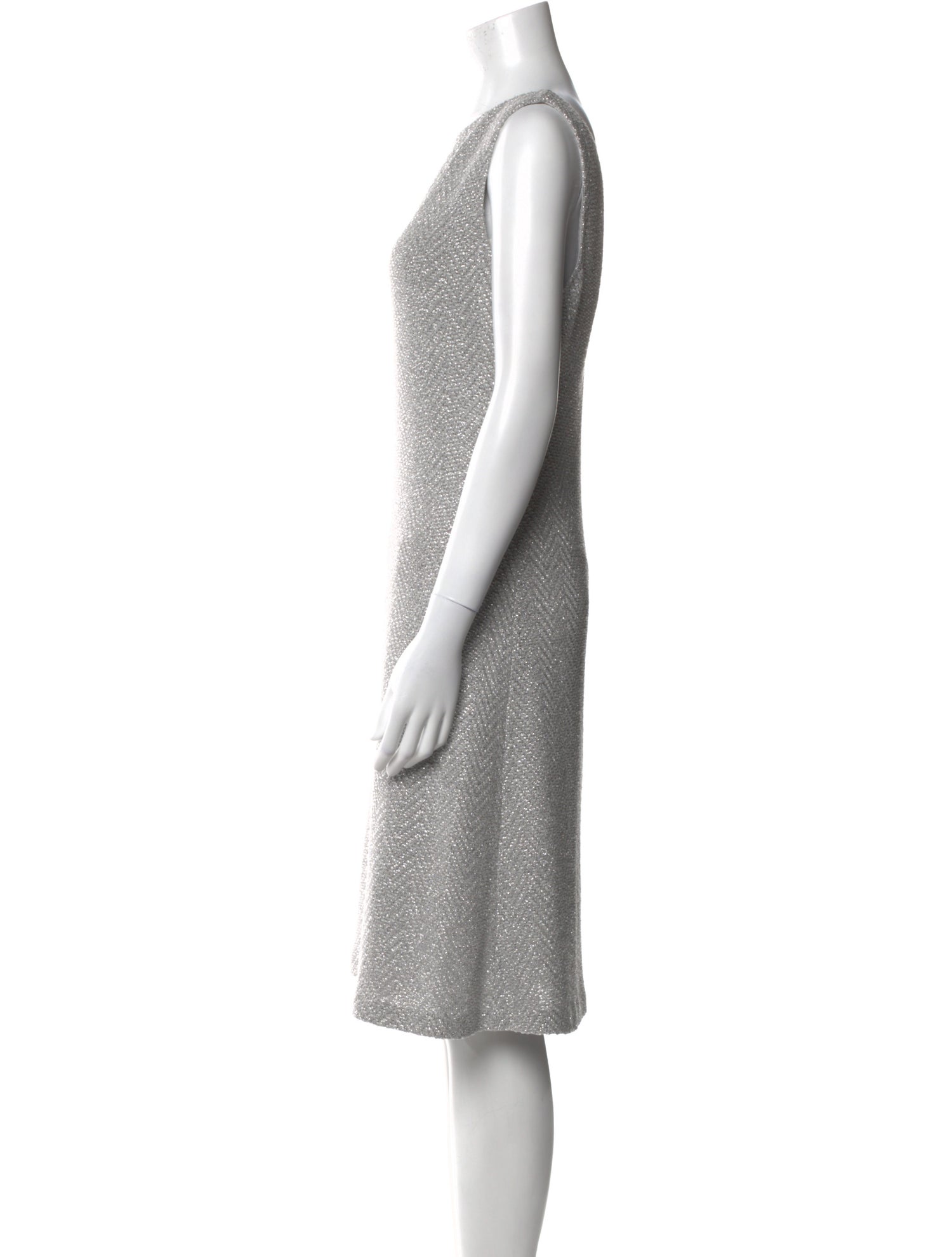 St. John Bateau Neckline Knee-Length Dress w/ Tags