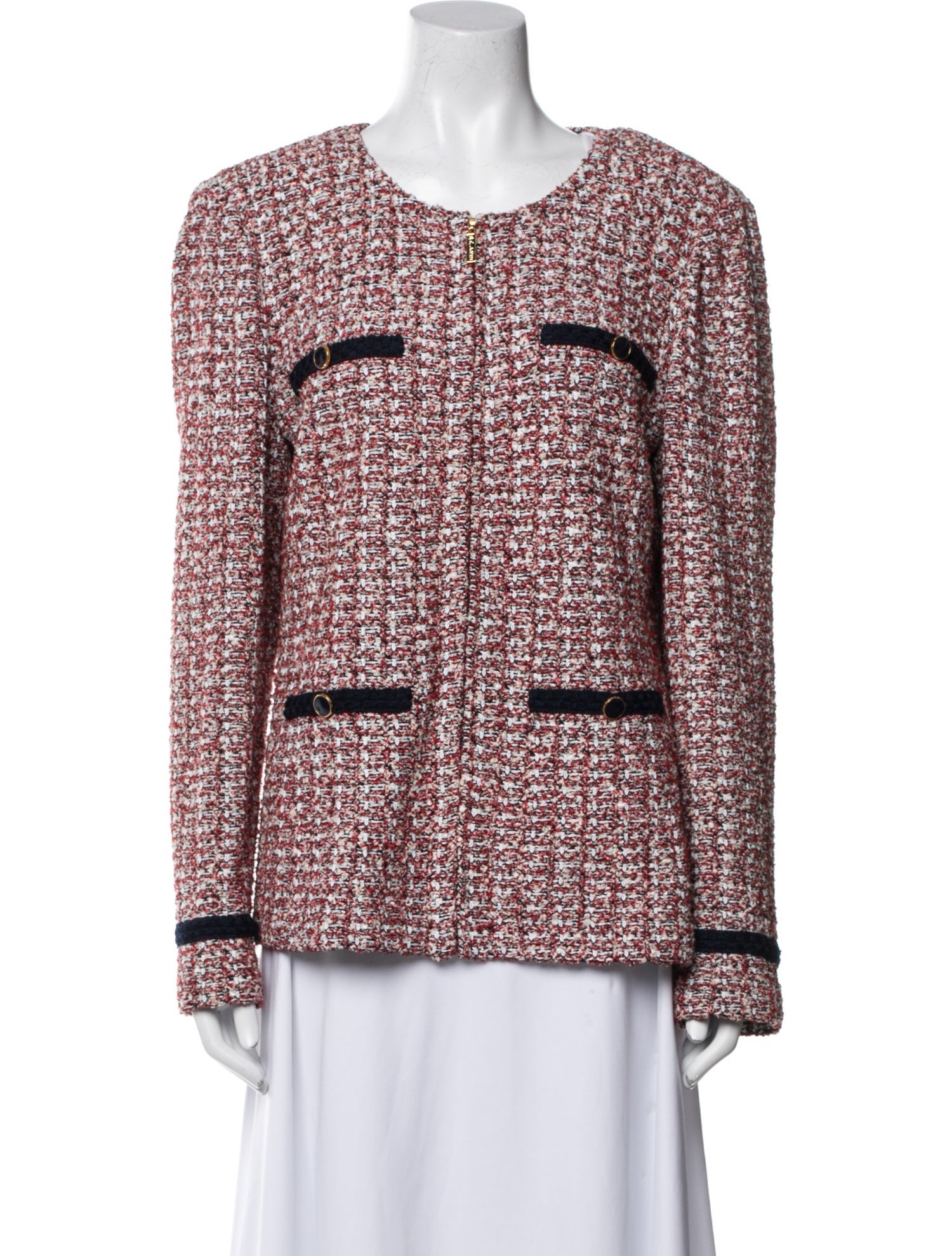 St. John Collection Tweed Pattern Evening Jacket