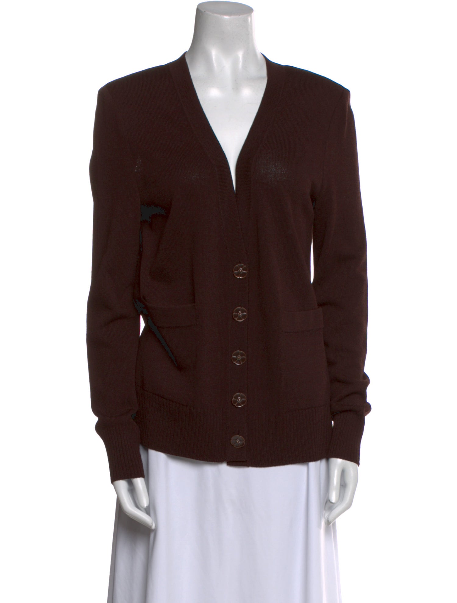 St. John Wool V-Neck Sweater