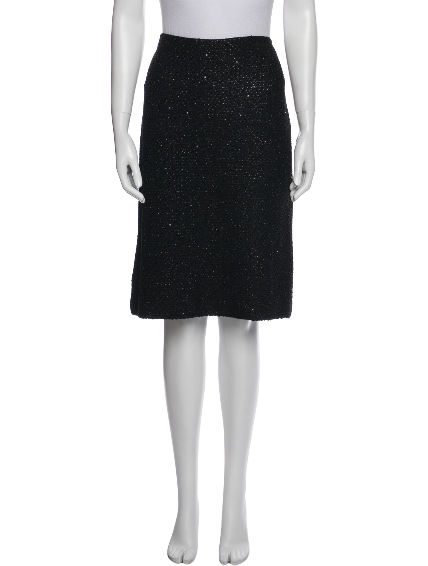 St. John Tweed Pattern Mini Skirt