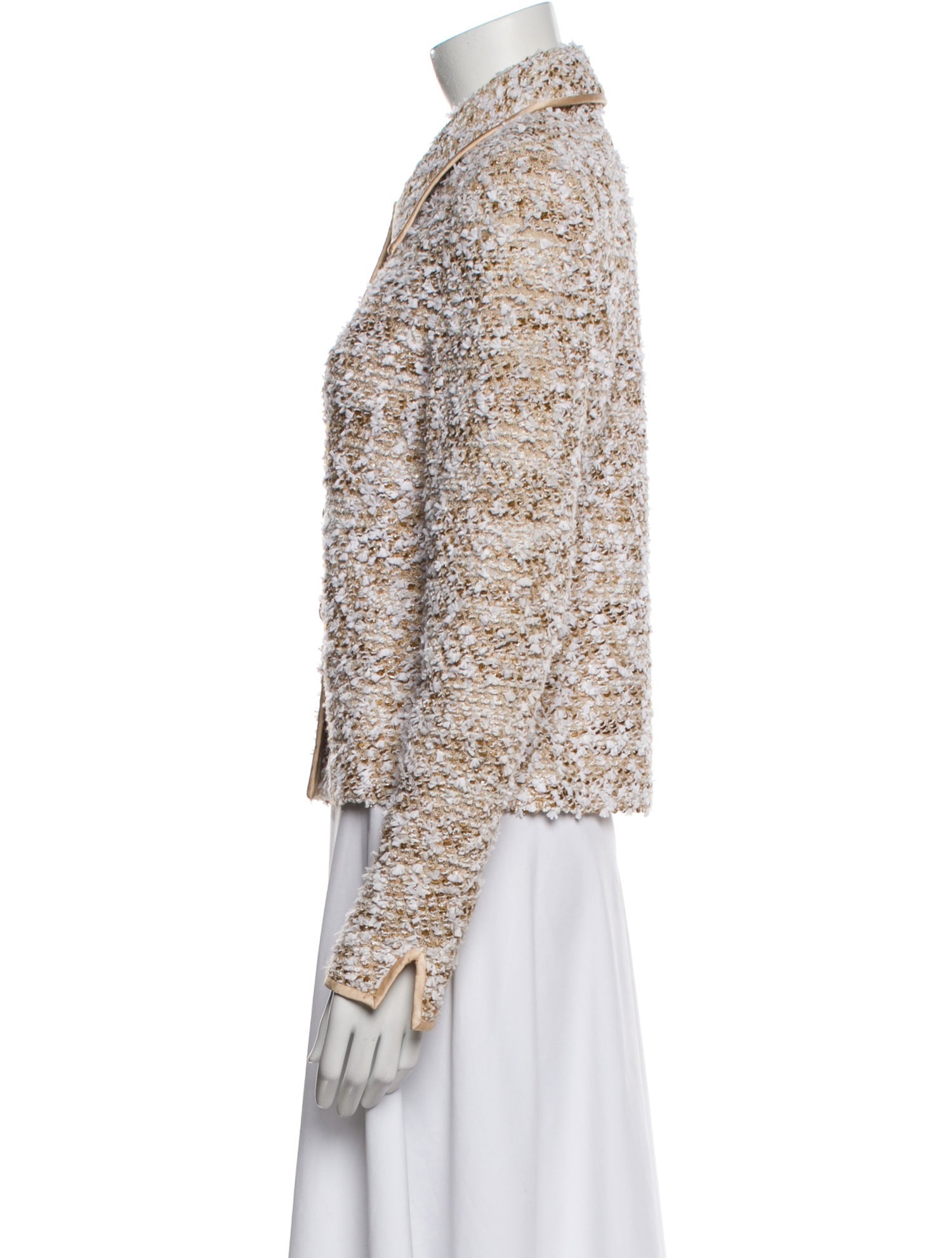 St. John Collection Wool Tweed Pattern Evening Jacket