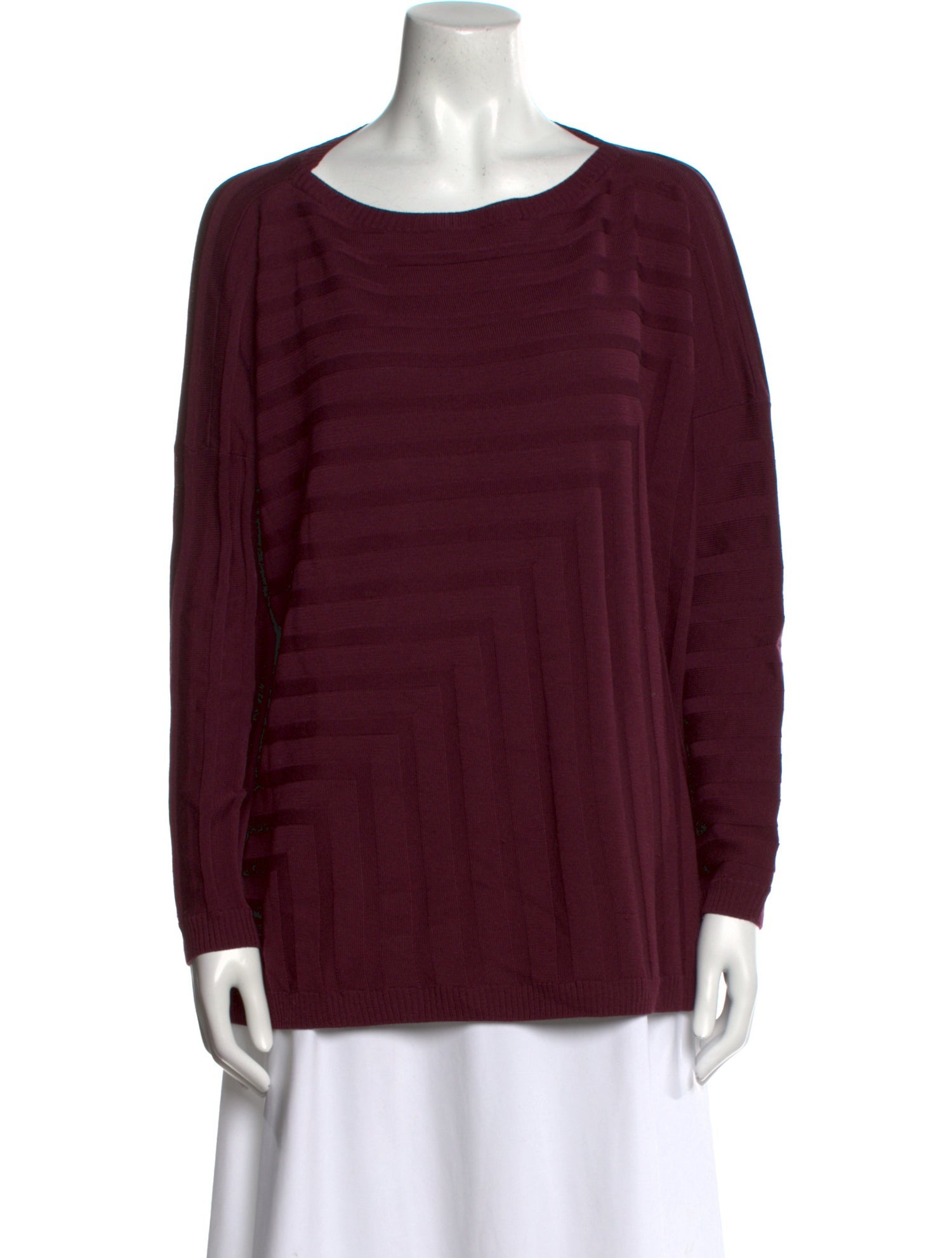 St. John Wool Striped Sweater