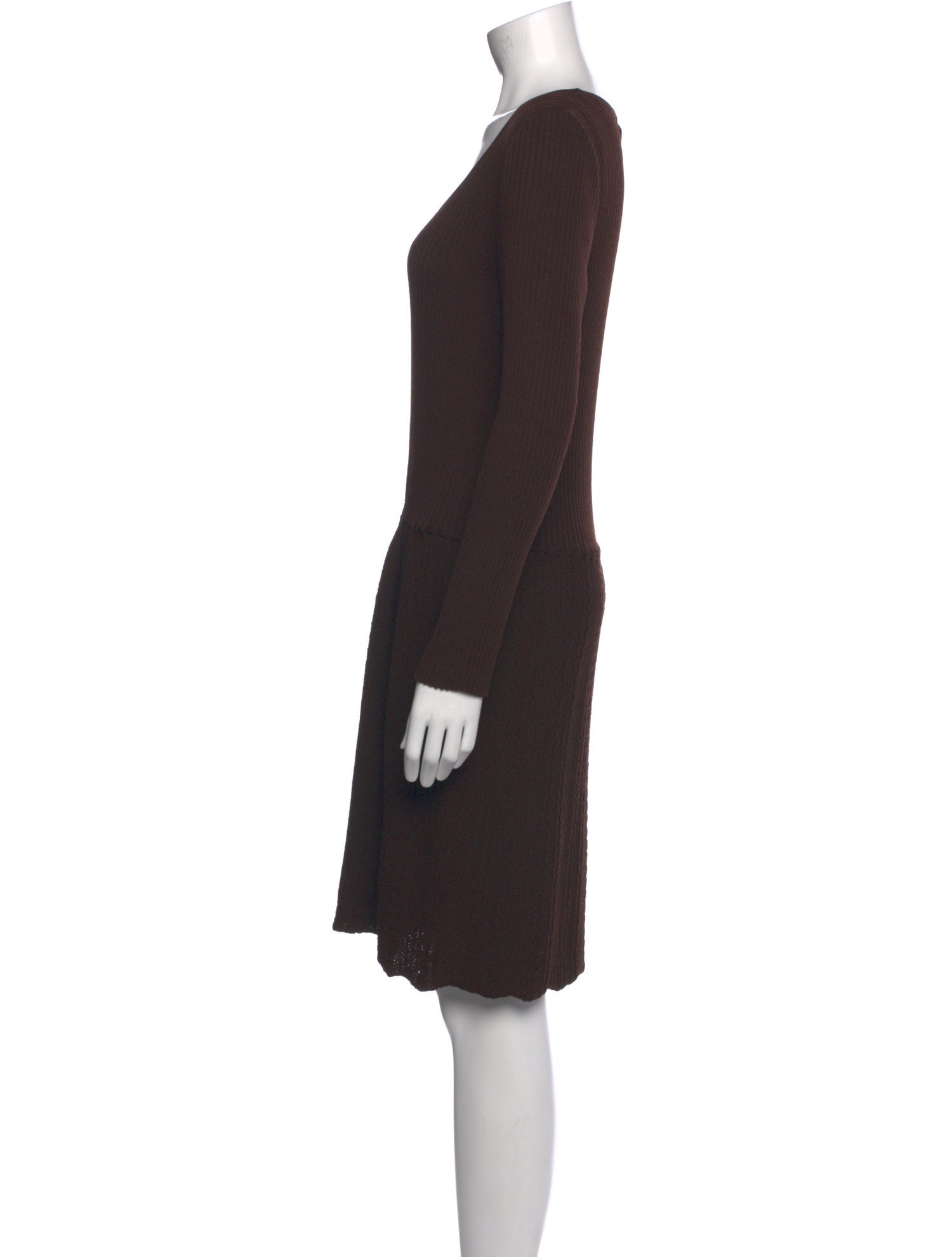 St. John Wool Knee-Length Dress