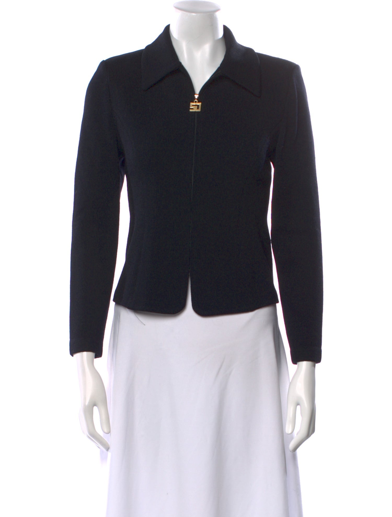 St. John Long Sleeve Button-Up Top