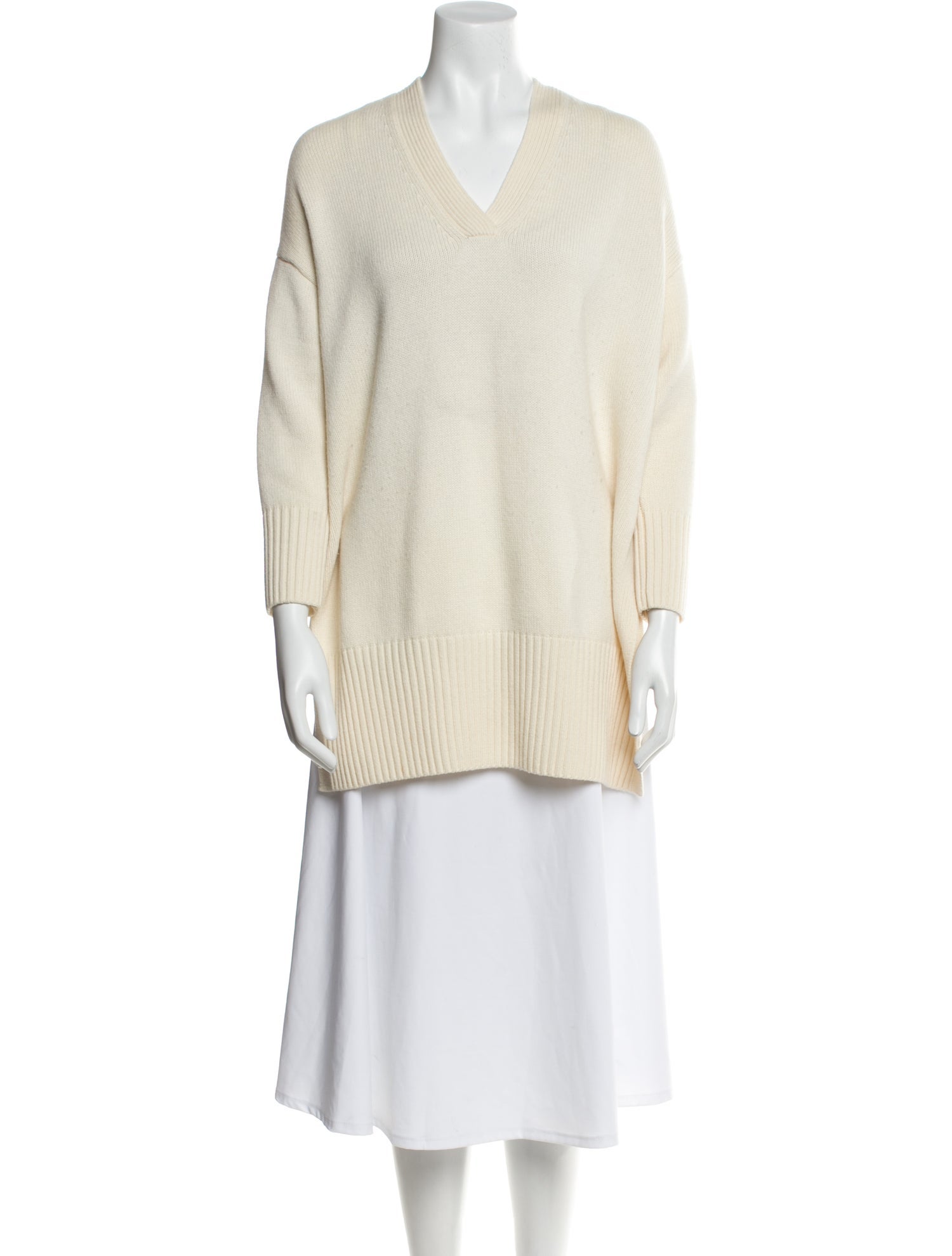 St. John Cashmere V-Neck Sweater