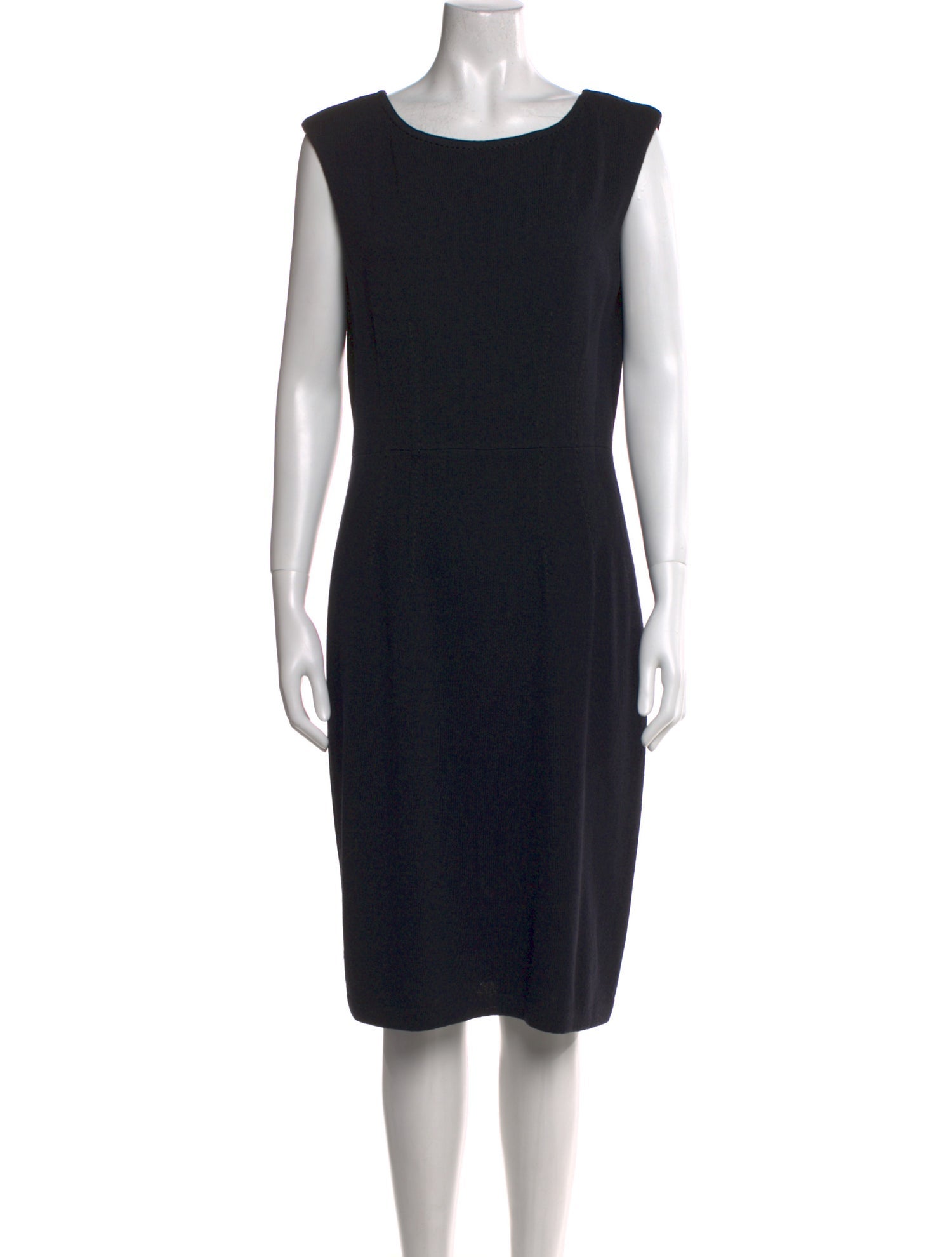 St. John Bateau Neckline Midi Length Dress