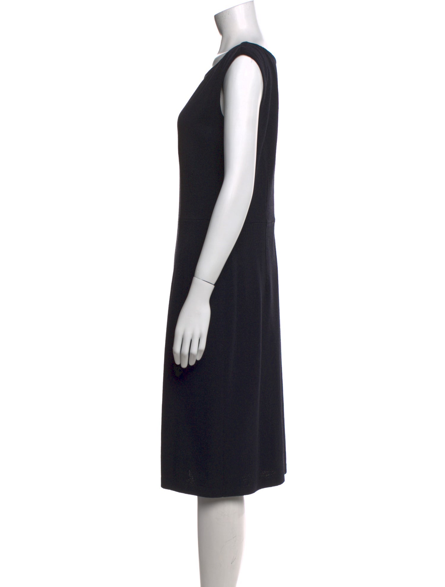 St. John Bateau Neckline Midi Length Dress