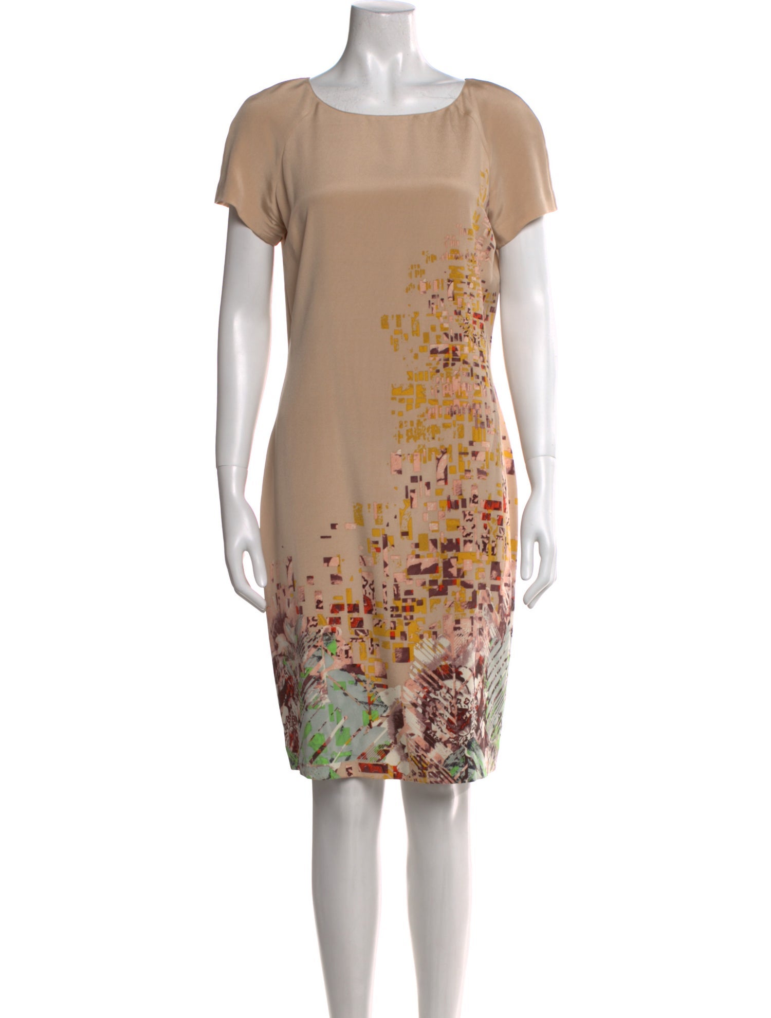 St. John Printed Knee-Length Dress