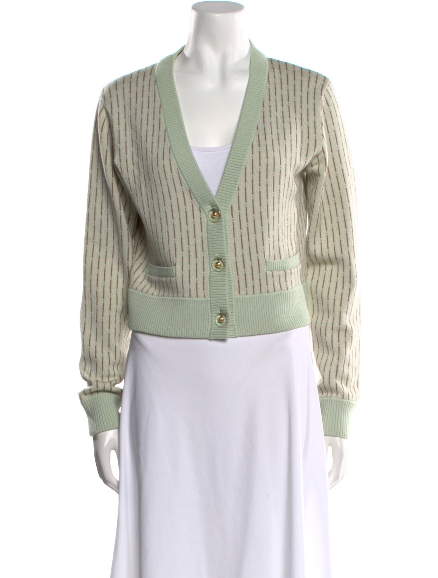 St. John Wool V-Neck Sweater