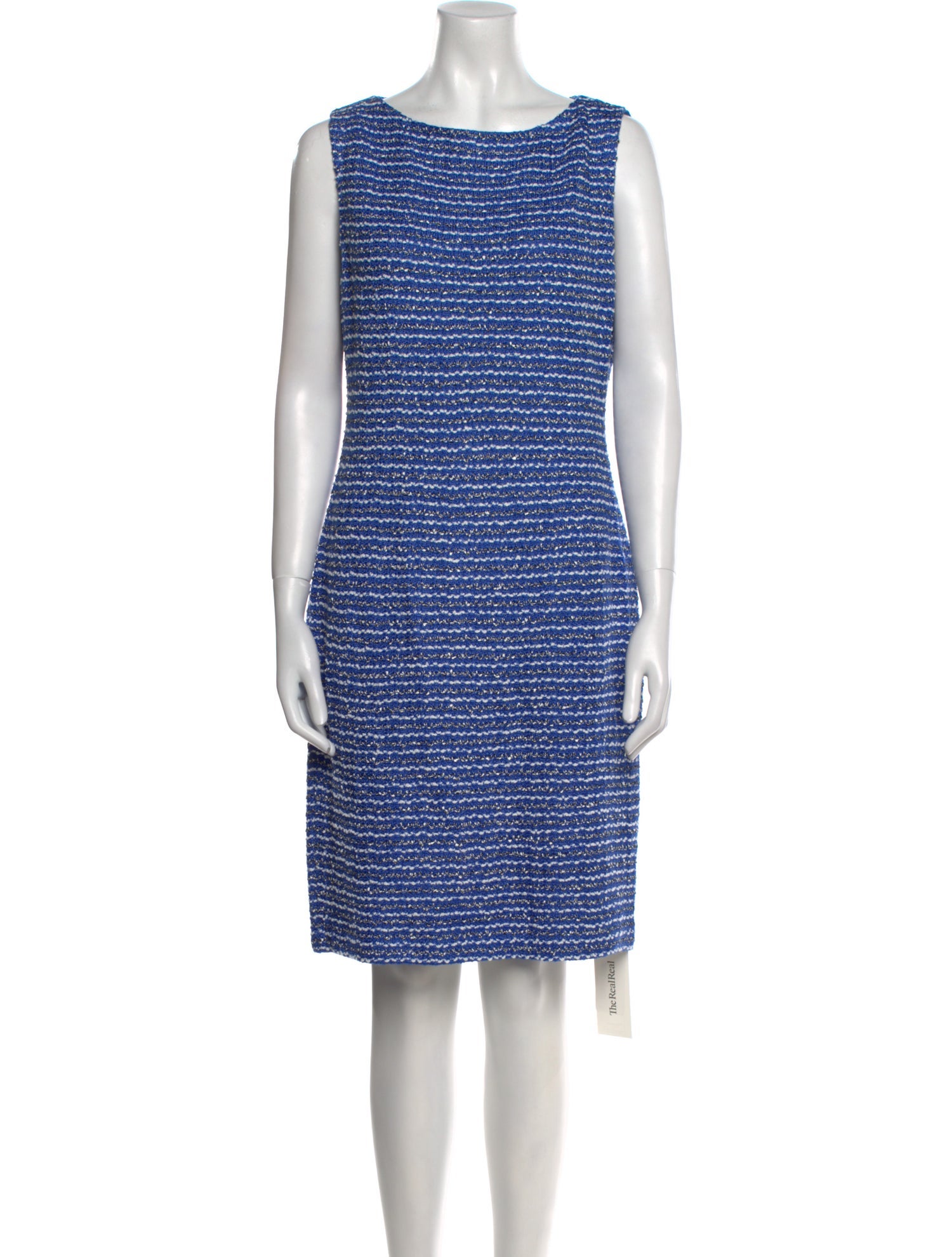 St. John Striped Knee-Length Dress