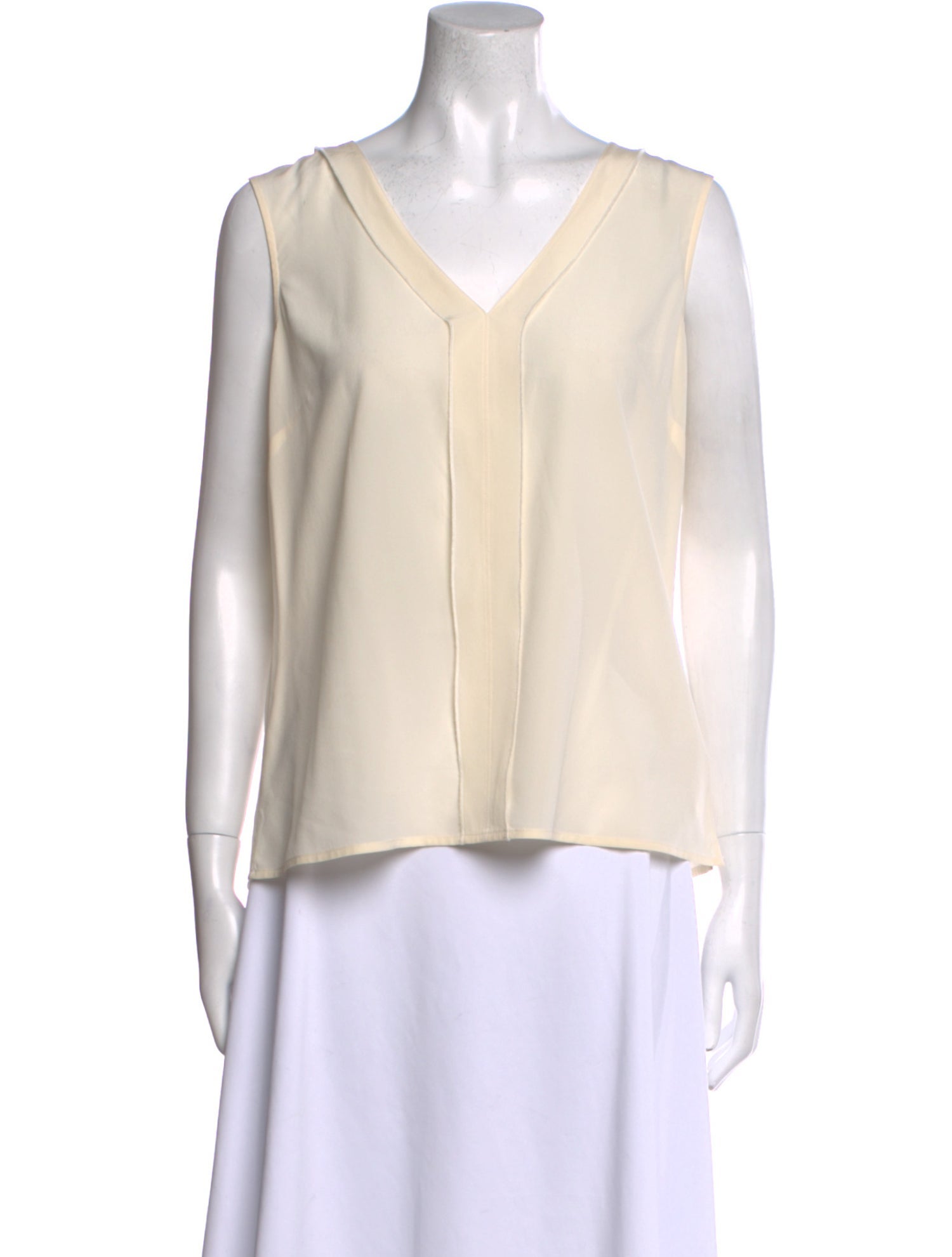 St. John Silk V-Neck Blouse