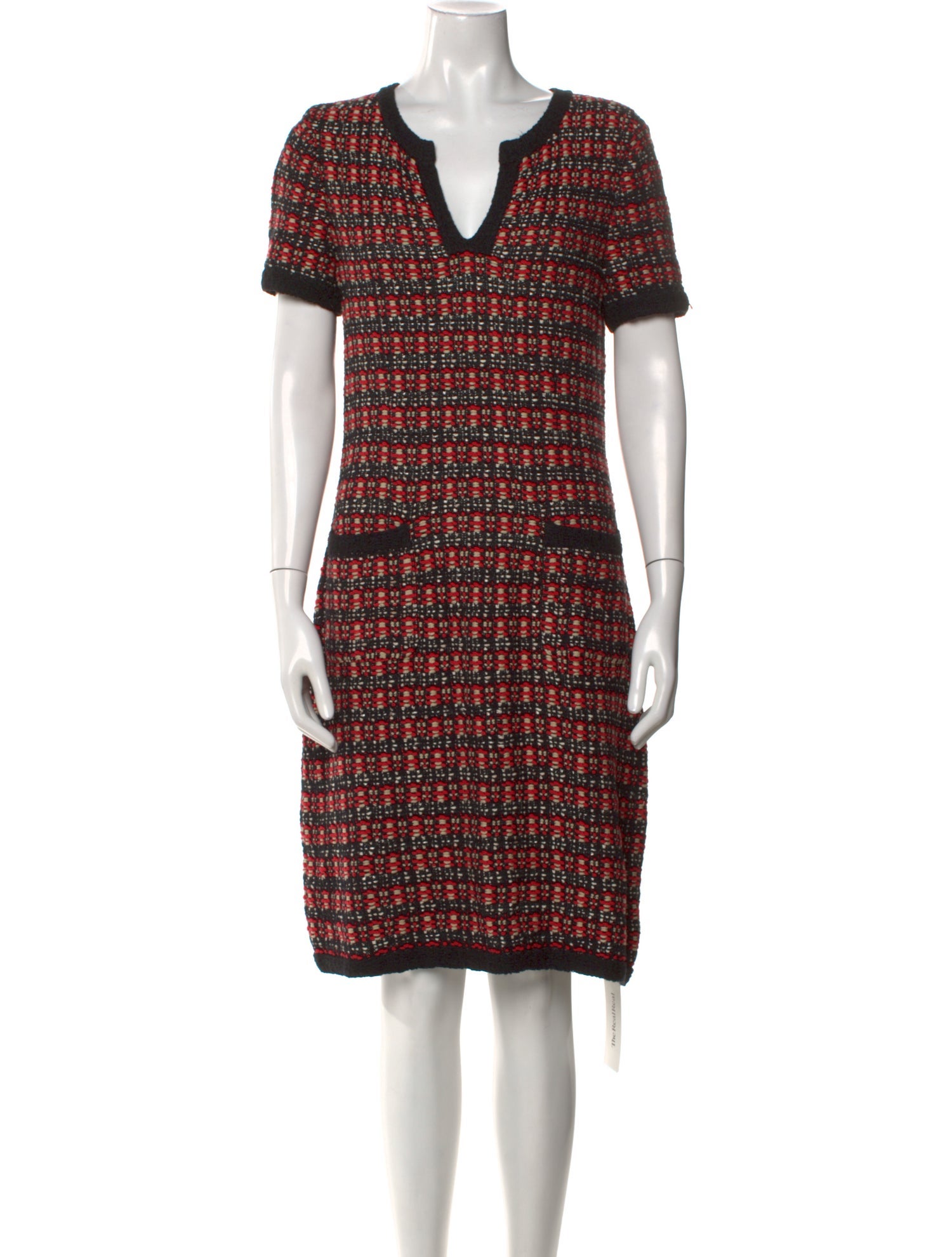 St. John Printed Knee-Length Dress