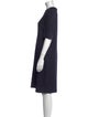 St. John V-Neck Knee-Length Dress