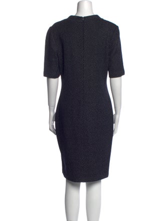 St. John V-Neck Knee-Length Dress