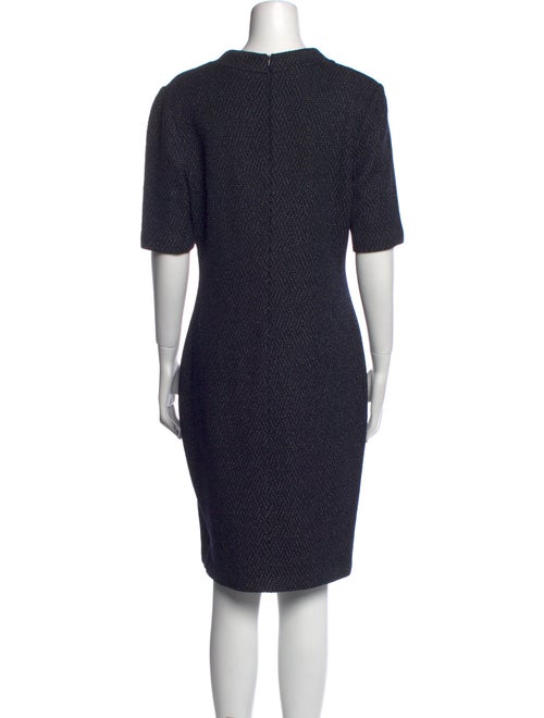 St. John V-Neck Knee-Length Dress