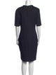 St. John V-Neck Knee-Length Dress
