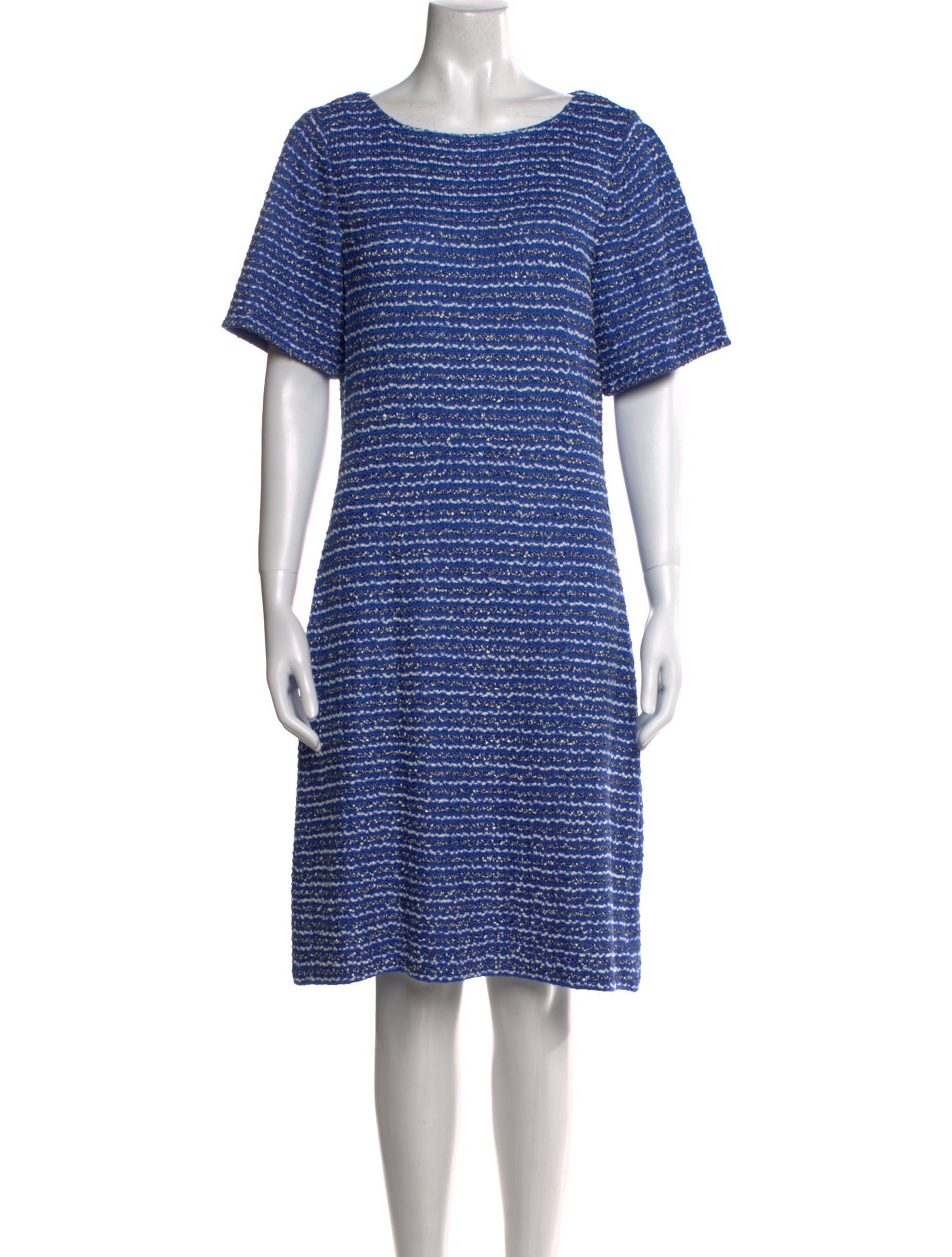 St. John Striped Knee-Length Dress