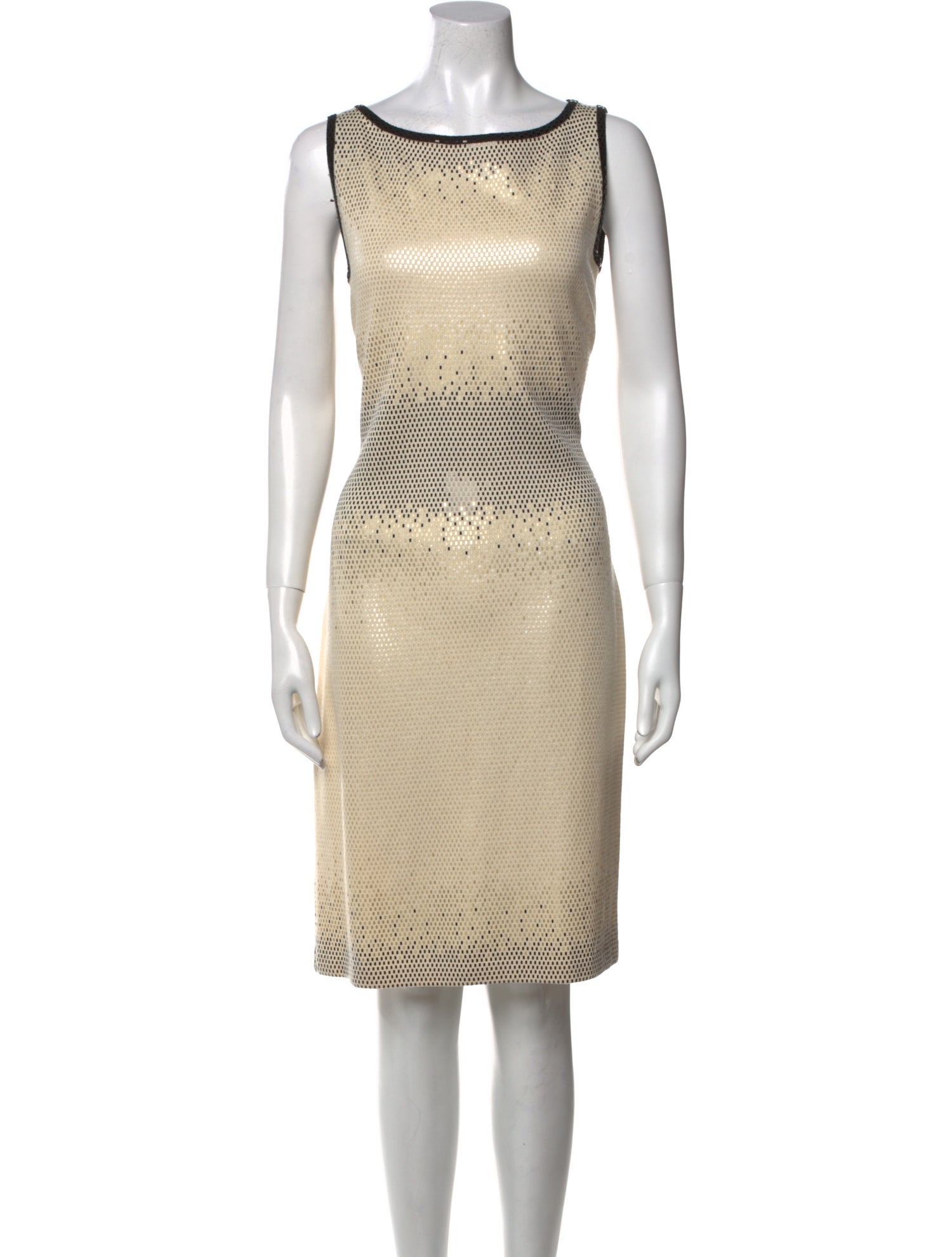 St. John Printed Knee-Length Dress