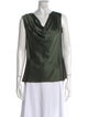 St. John Cowl Neck Sleeveless Blouse